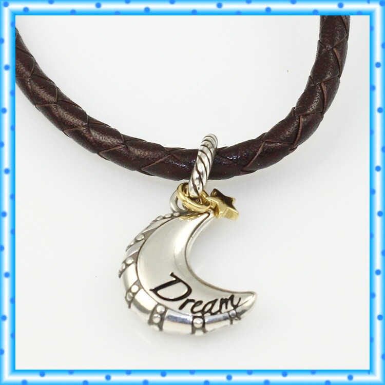 Brighton BAJA for Charms Dark Brown Moon Dream Charm Necklace