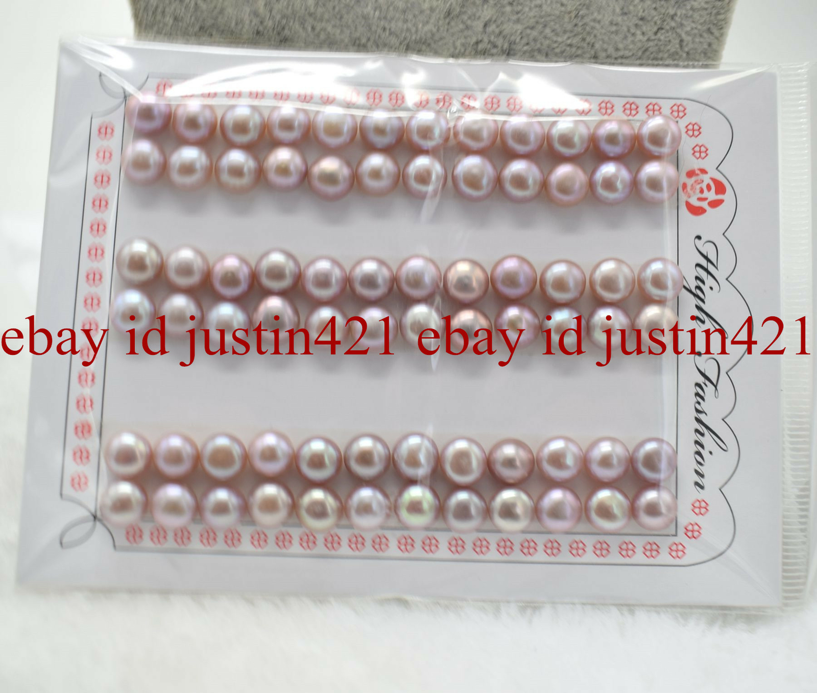 Genuine Pretty 7.5-8mm Freshwater Pearl Half-drilled Beads For DIY Earring