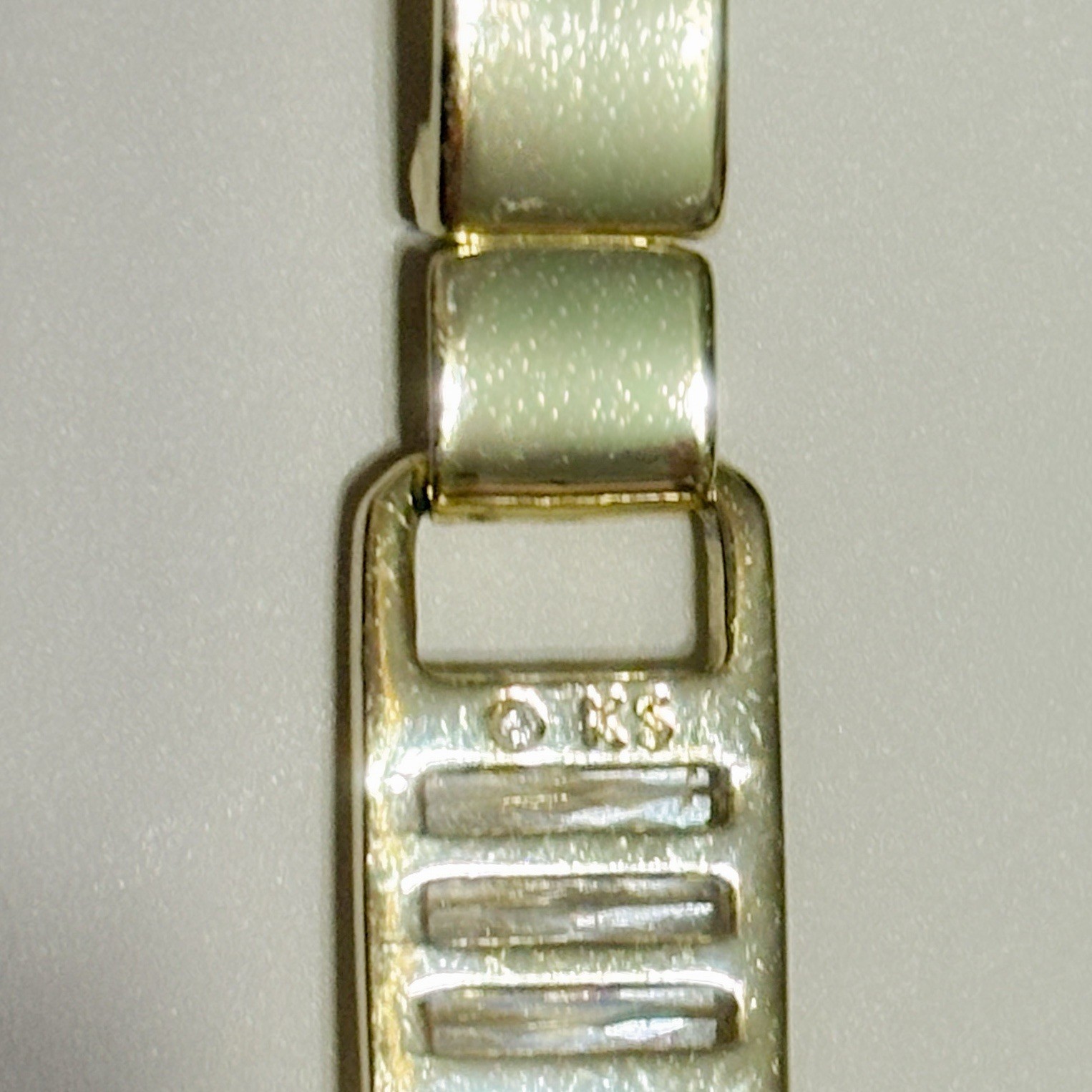 Kendra Scott Jessie Gold Tone Link Bracelet Baguette Rhinestone