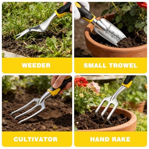 Garden Tools, Ergonomic Gardening Tools, Gardening Hand Tools Aluminum Alloy