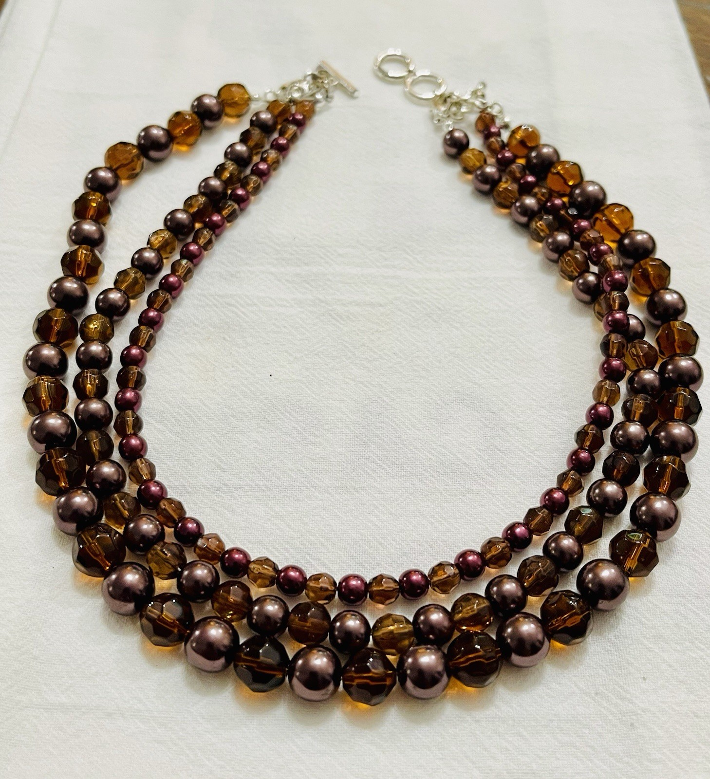 Premier Designs Mahogany Necklace with Detachable Strands