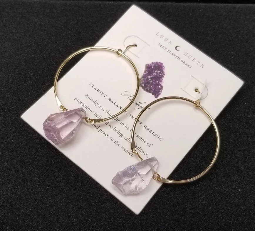 Luna Norte 14k Gold Plated Brass Earrings Jewelry