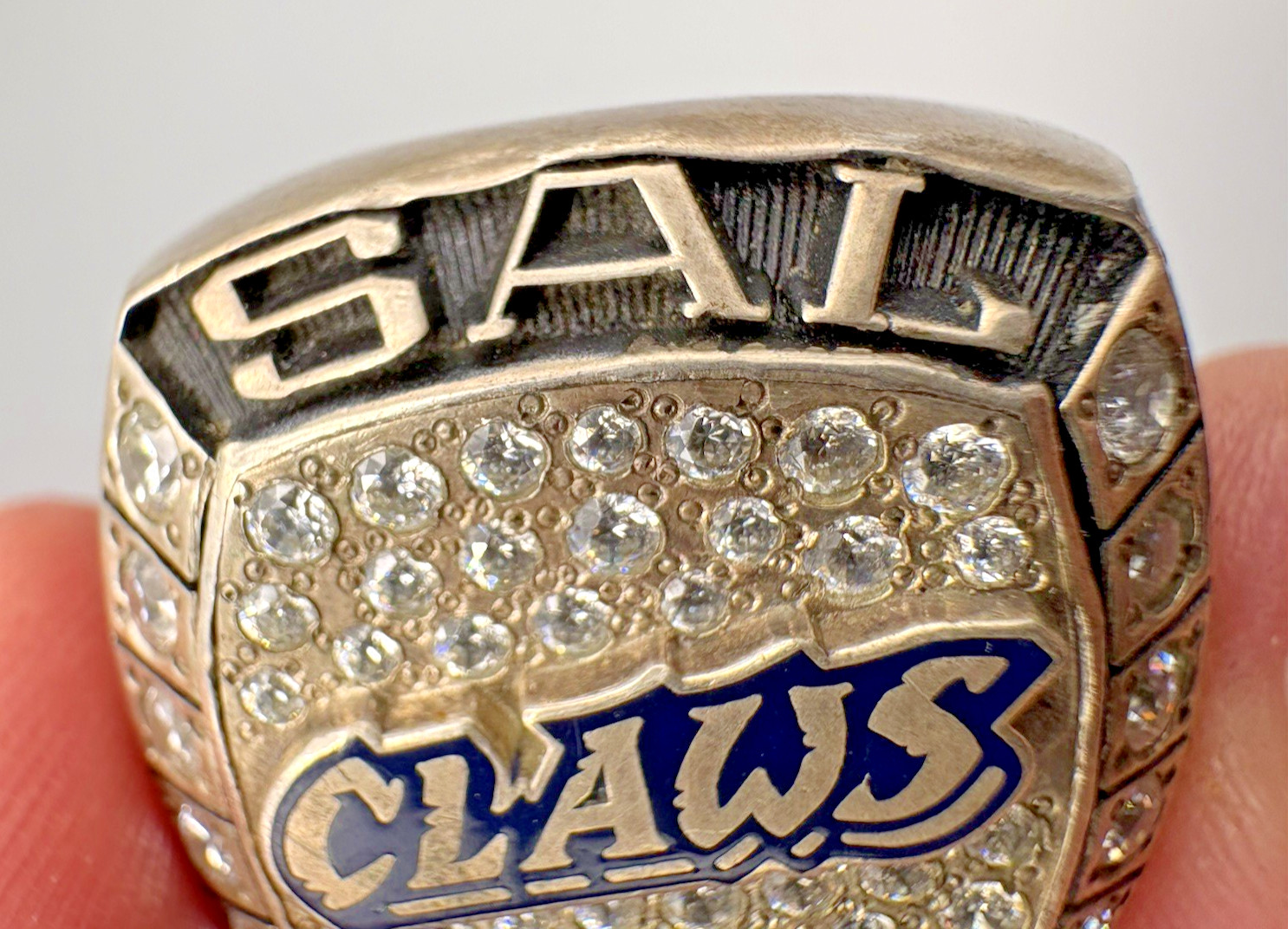 South Atlantic League Sterling Silver 925 Championship Ring Blue Claws 2010