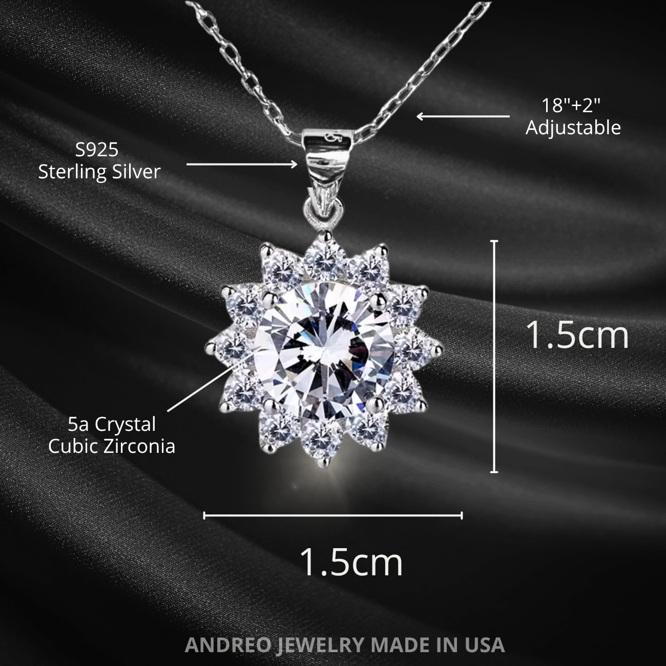 Love Star CUSTOM Anniversary Birthday Gift Necklace Jewelry Wife Gifts ANDREO