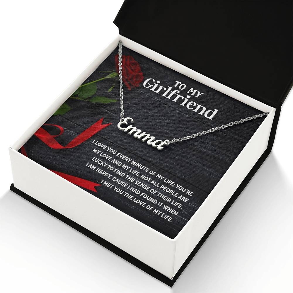 Custom Name Necklace Gift for Girlfriend Romantic Personalized Jewelry