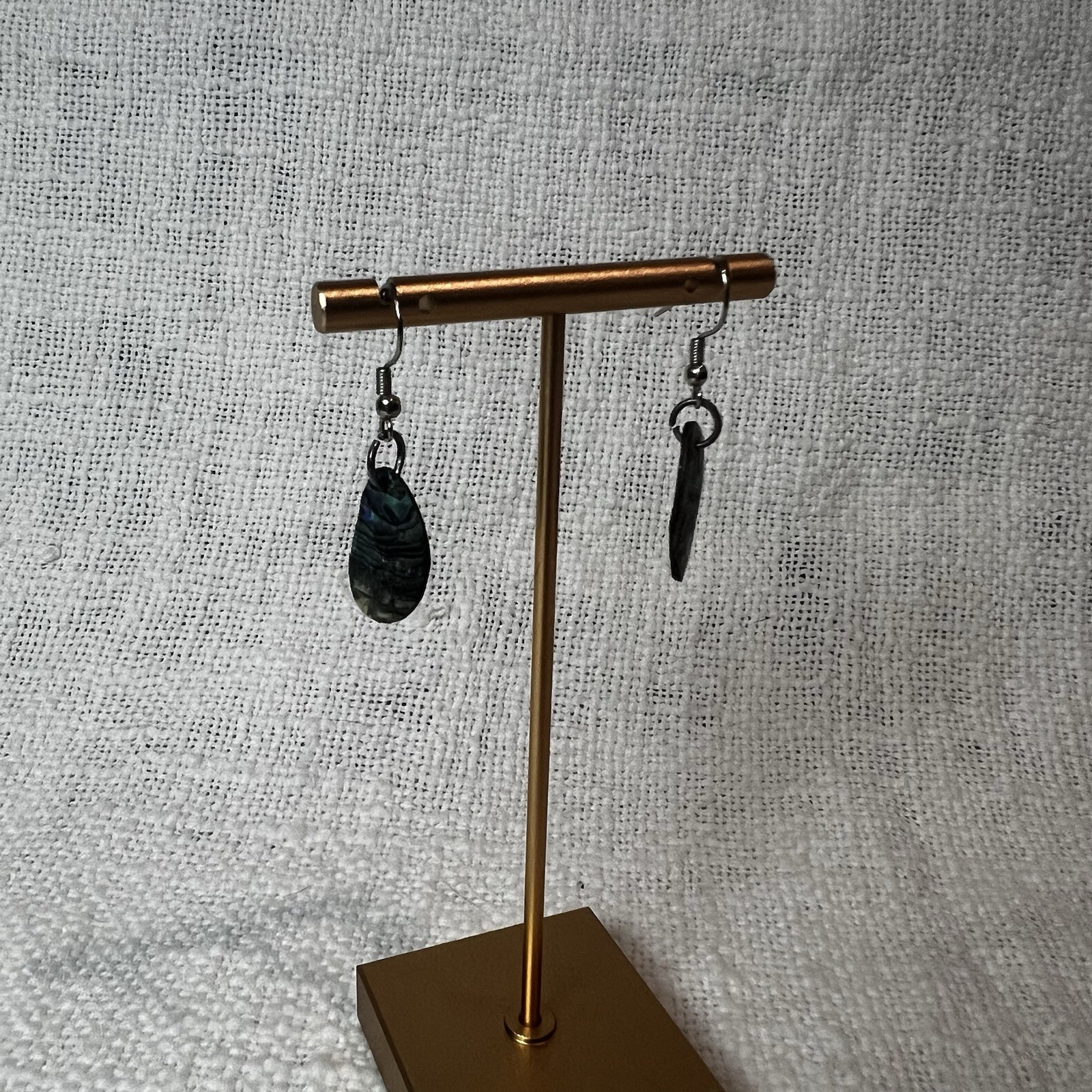 Black Multicolor Acrylic Teardrop Shaped Dangle Earrings Retro Streetwear Y2K