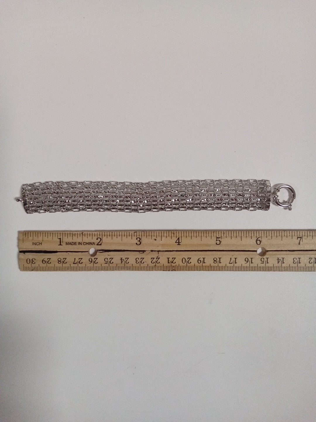 Technibond Sterling Silver Diamond Cut Tapestry 6.5″ Bracelet – B23