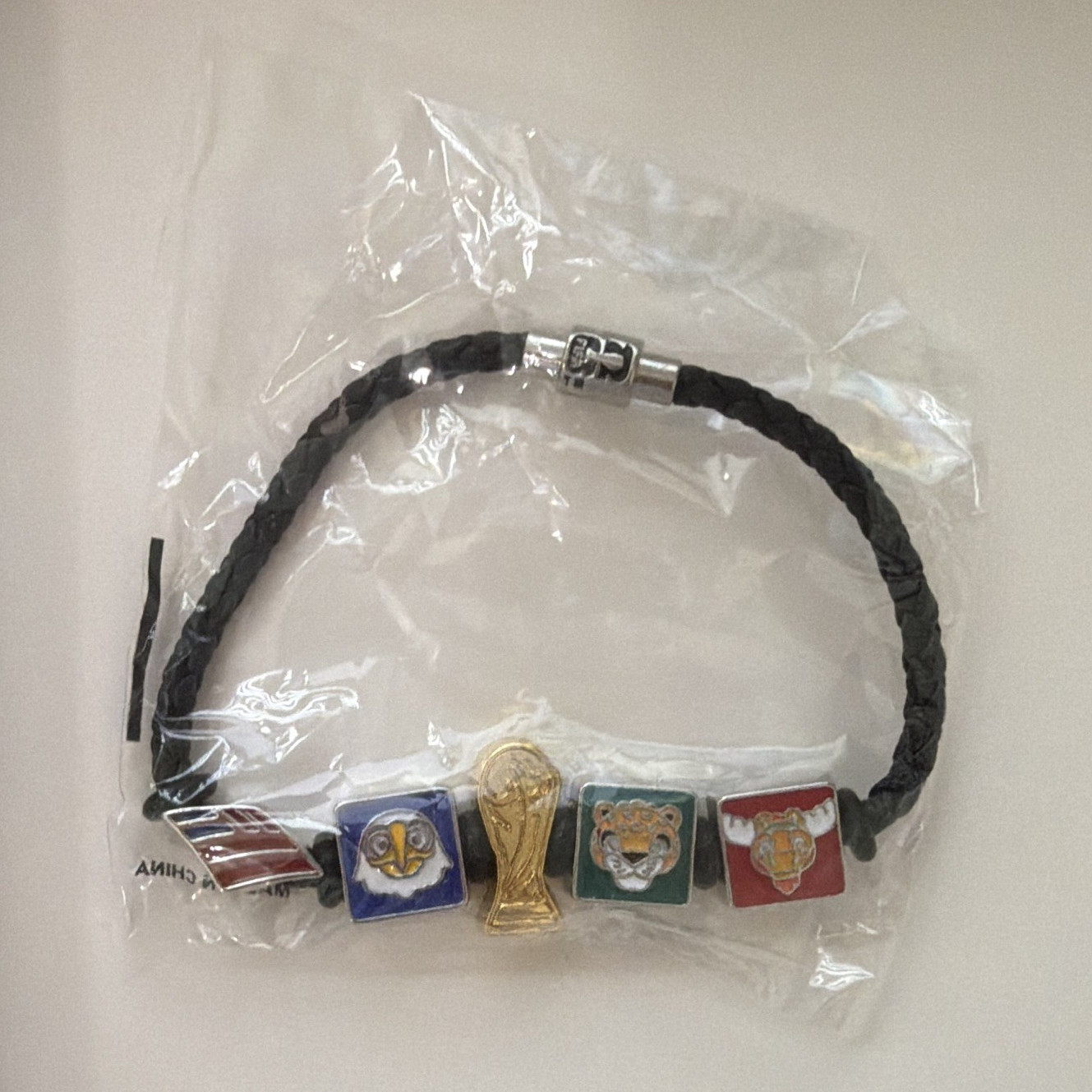 2026 FIFA World Cup Bank of America Fan Band Bracelet 5 Charms USA Mexico Canada