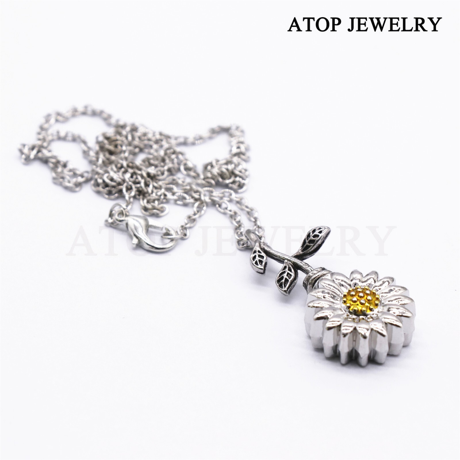 NEW Sunflower Urn Necklace for Ashes Cremation Memorial Jewelry Keepsake Locket