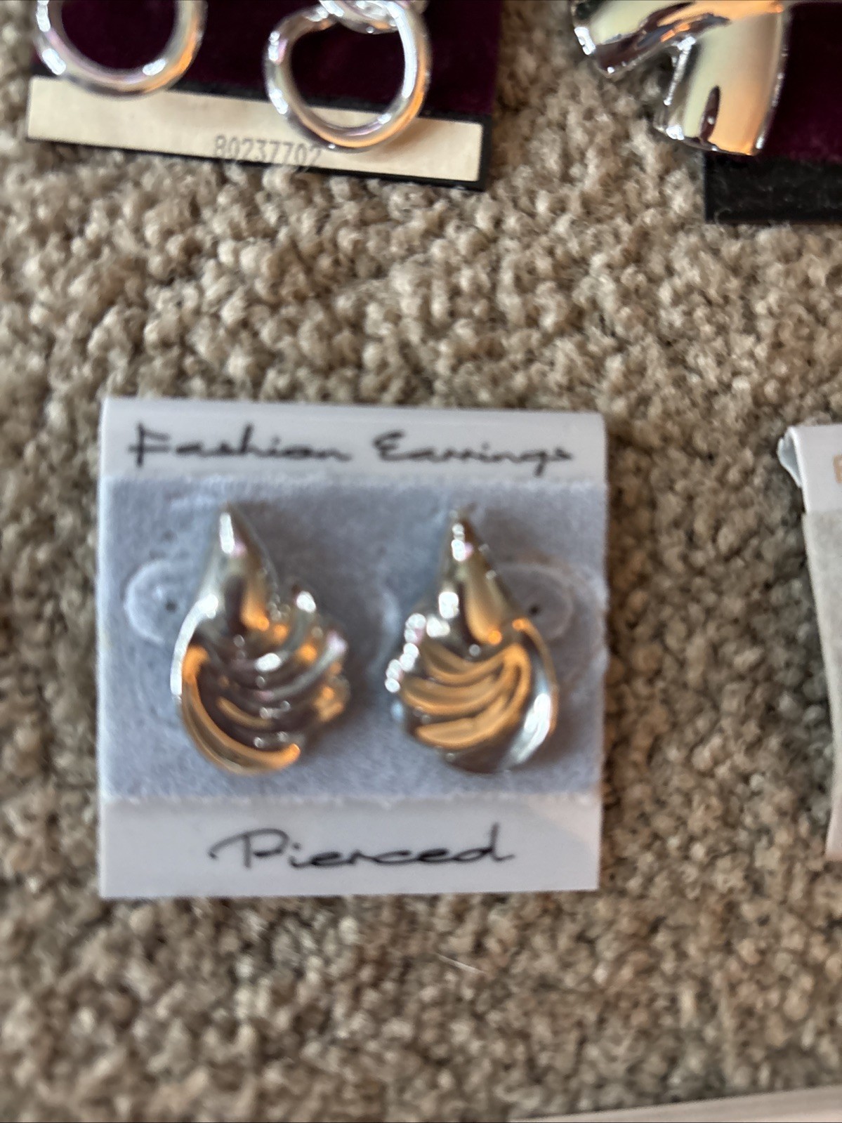 NEW Silver Color Pierced Earring All Shape Size Alfani, Monet, Trifari, Woodward