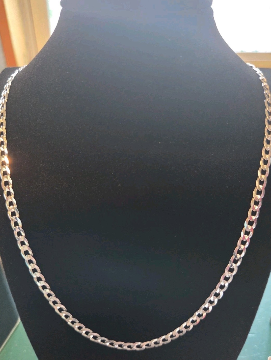 Silver 925 MIAMI CUBAN Curb Link Chain Necklace 4.9mm 24″