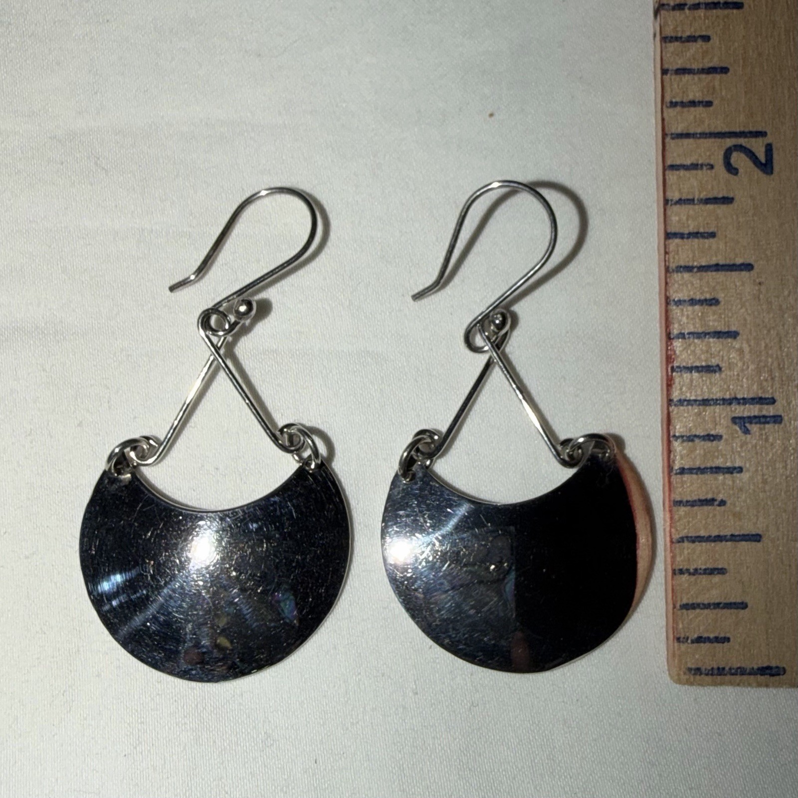 Sterling Silver 925 ATI MEXICO Dangle Drop Earrings