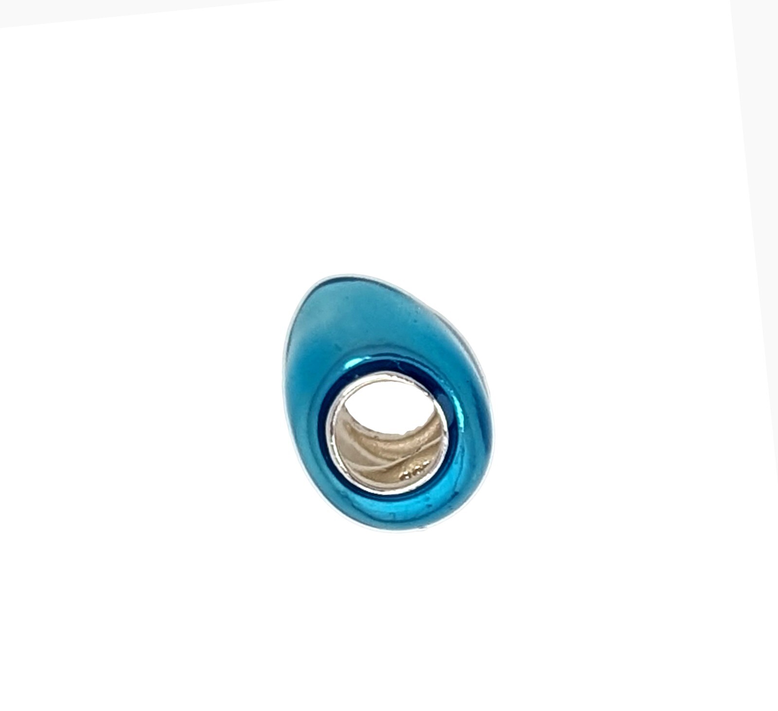 New 100% Authentic PANDORA 925 Silver Metallic Sly Blue Heart Charm 793337C06