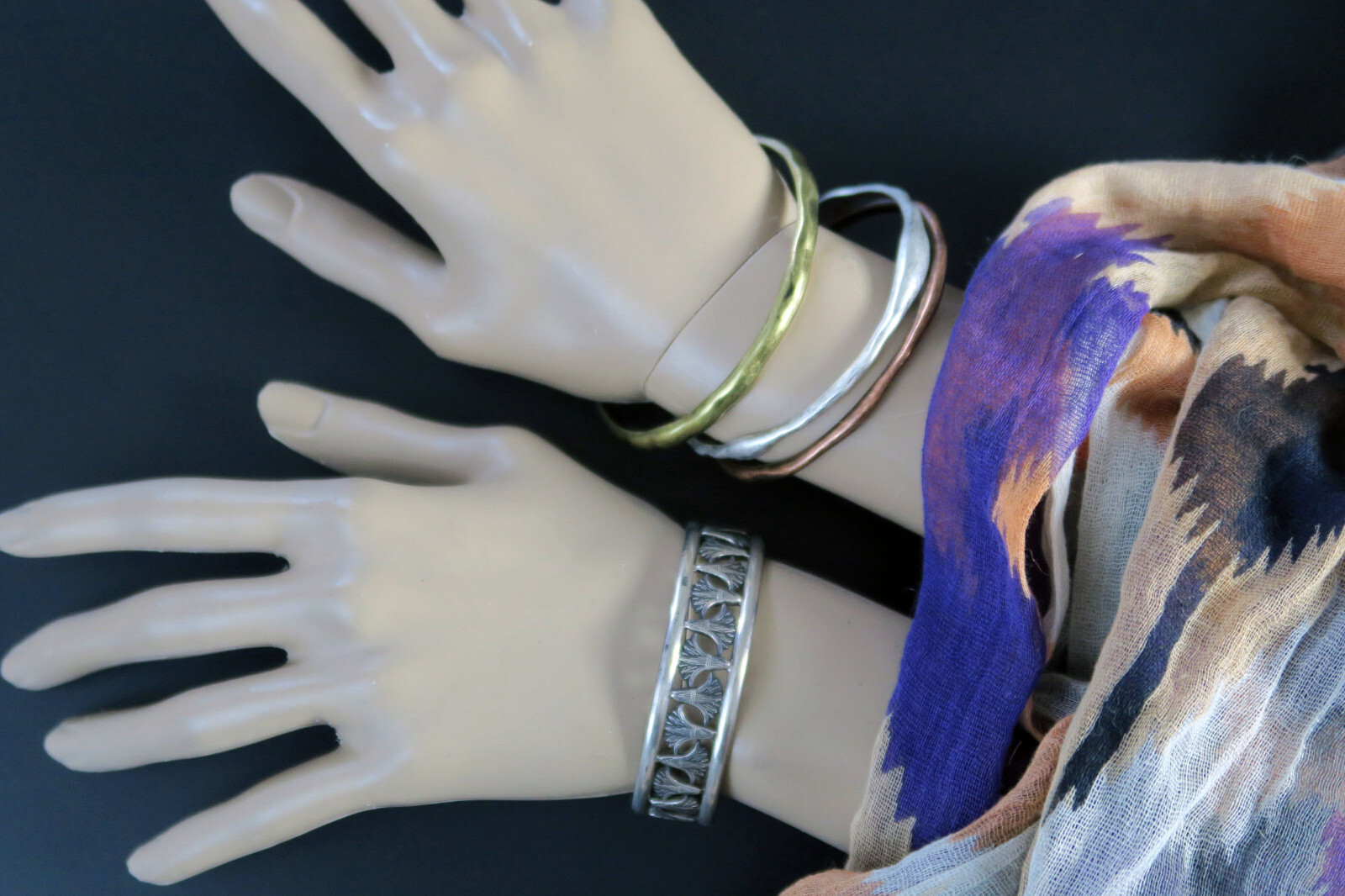 Includes All Gold Tone Bangles and Bracelets as Shown – Exc Condition #4637