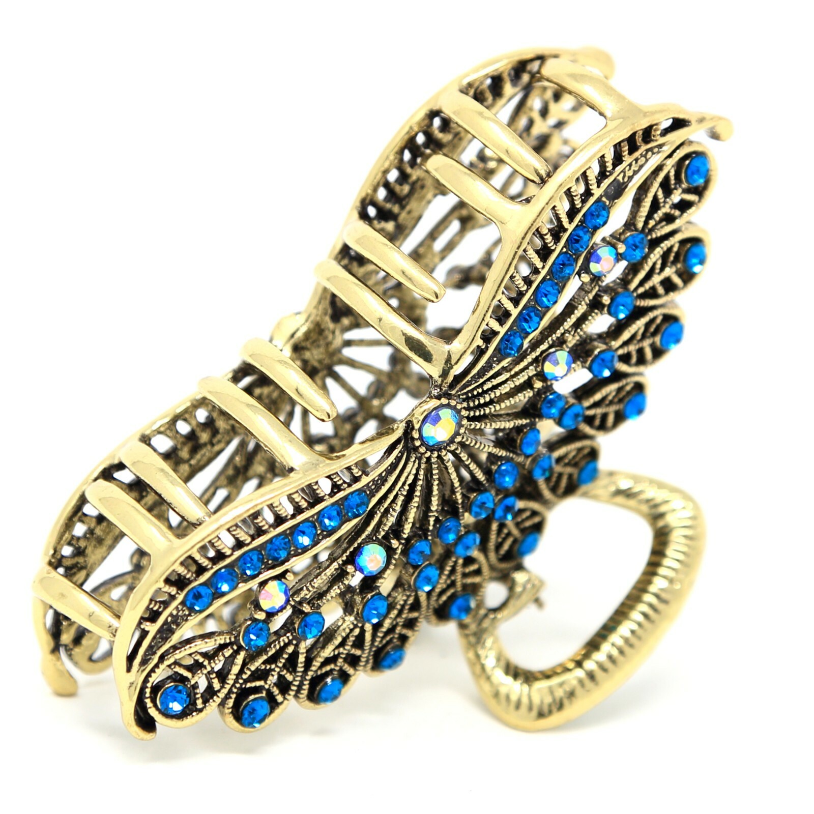 New Sparkly Vintage Metal Women Rhinestones Crystal Hair Claw Clip hair jaws
