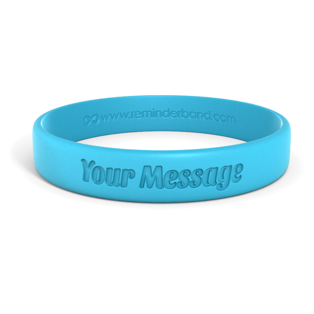 Classic Custom Debossed Silicone Wristbands – Personalized Rubber Bracelets