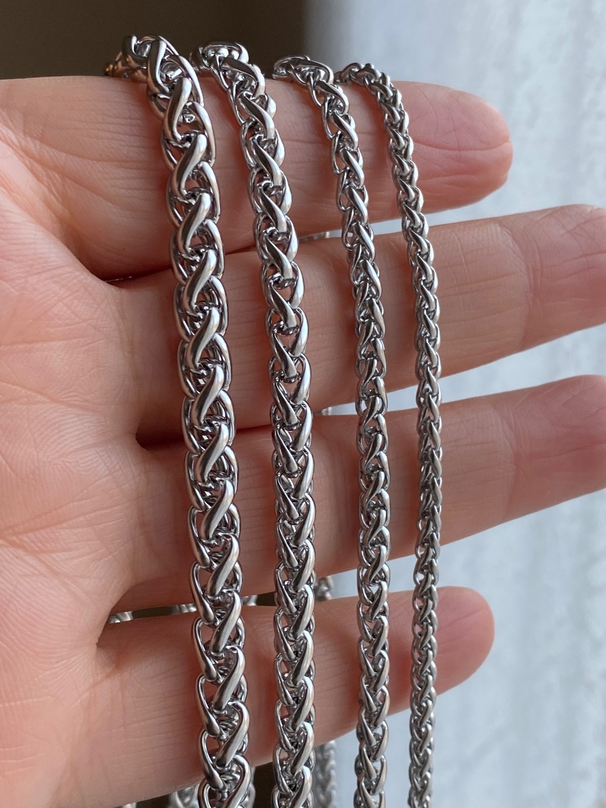 Stainless Steel Wheat Chain Necklace