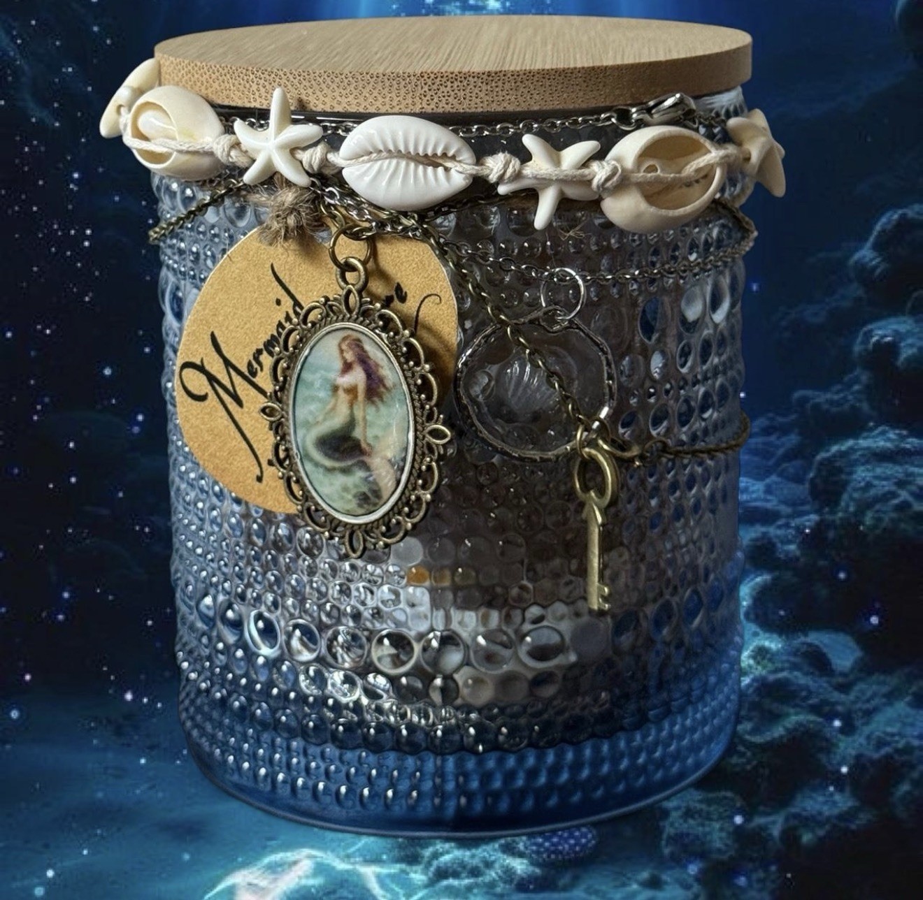 Mermaid Treasure Jar – Ocean-Themed Jewelry Collection