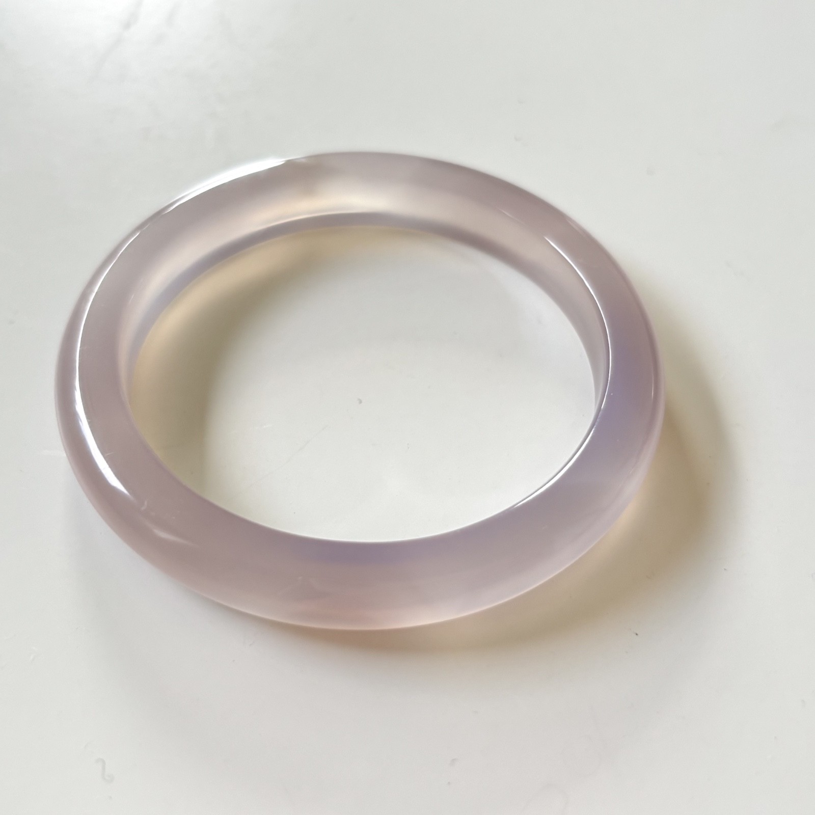 53mm Carnelian Agate Bangles Bracelets Smokey Purple Lavender Lace Agate Banding