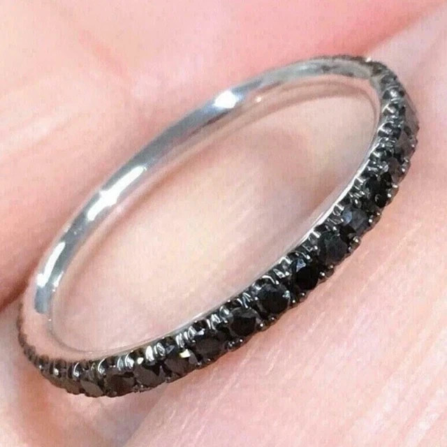 2Ct Oval Simulated Black Diamond Halo Engagement Ring 14K White Gold Plated