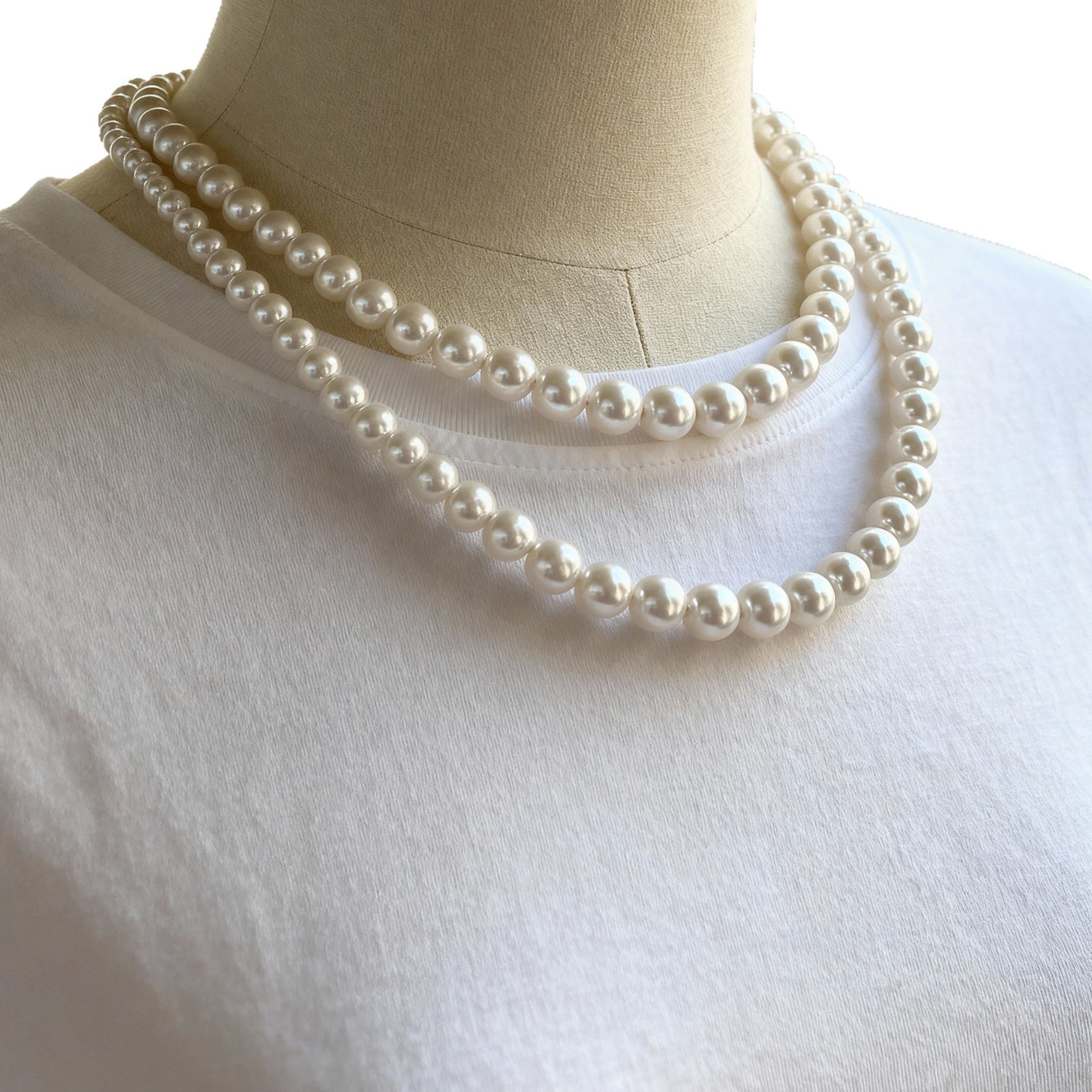 Natural Freshwater Baroque Shaped Pearl Necklace Elegant Handmade Jewelry Gift