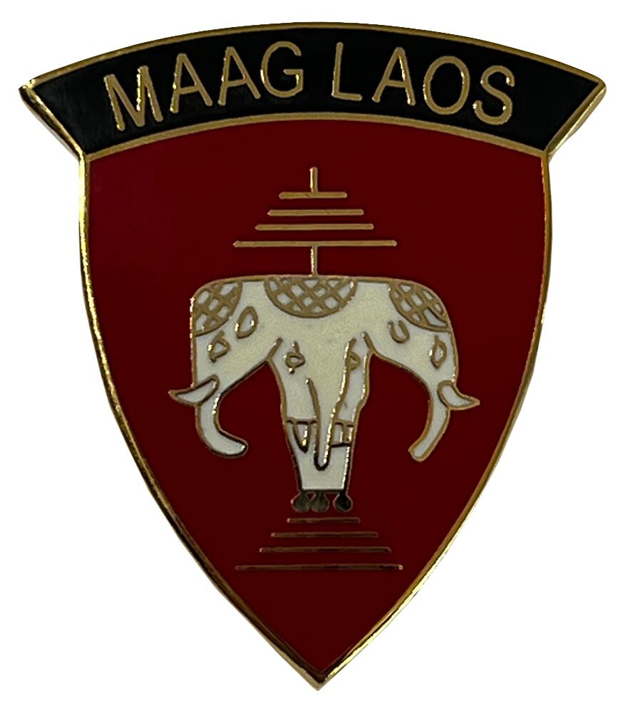 MAAG LAOS VIETNAM VET VETERAN USA LAPEL HAT PIN BADGE 1 INCH