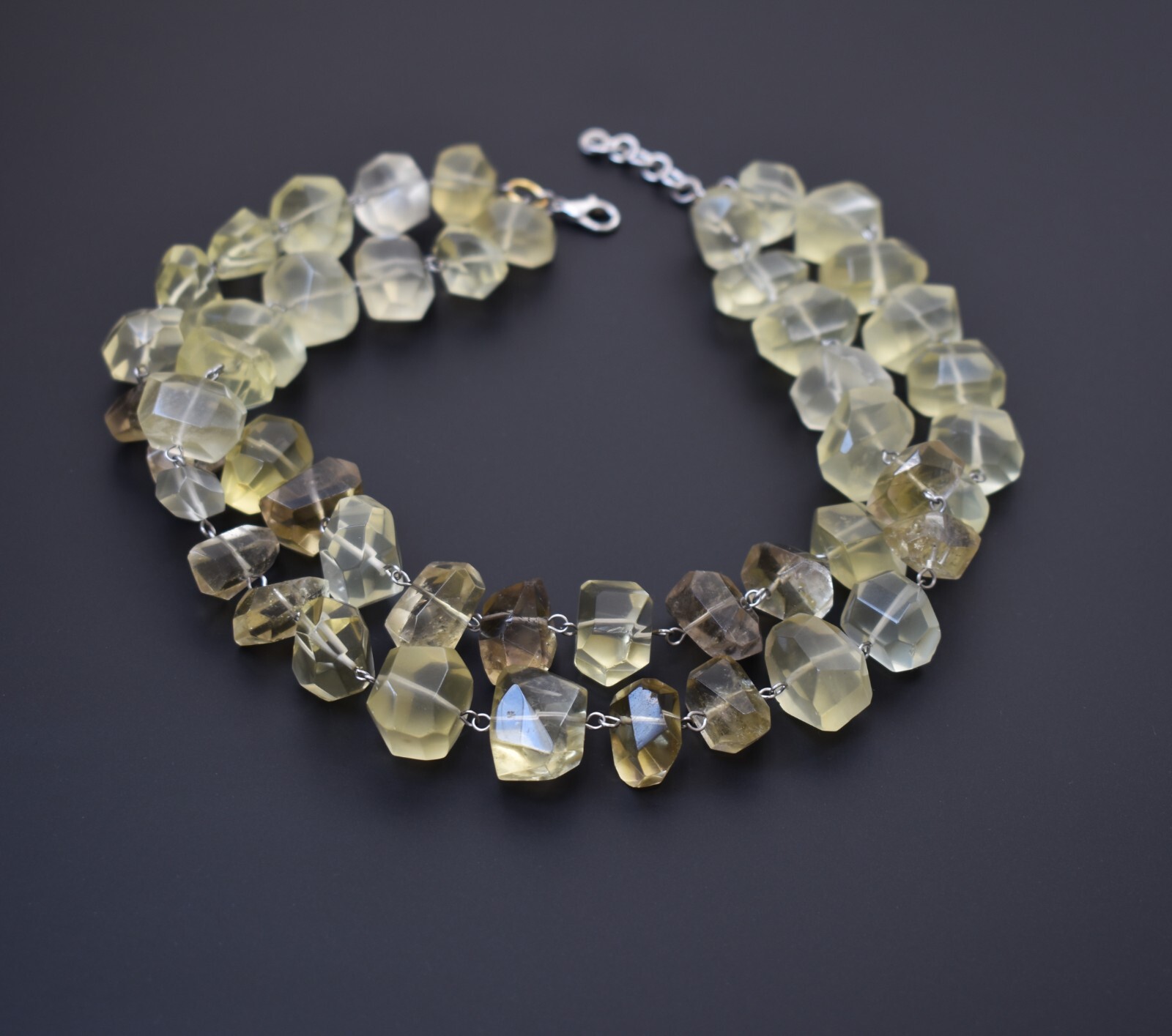 Super chunky crystal necklace, statement raw stone necklace for women