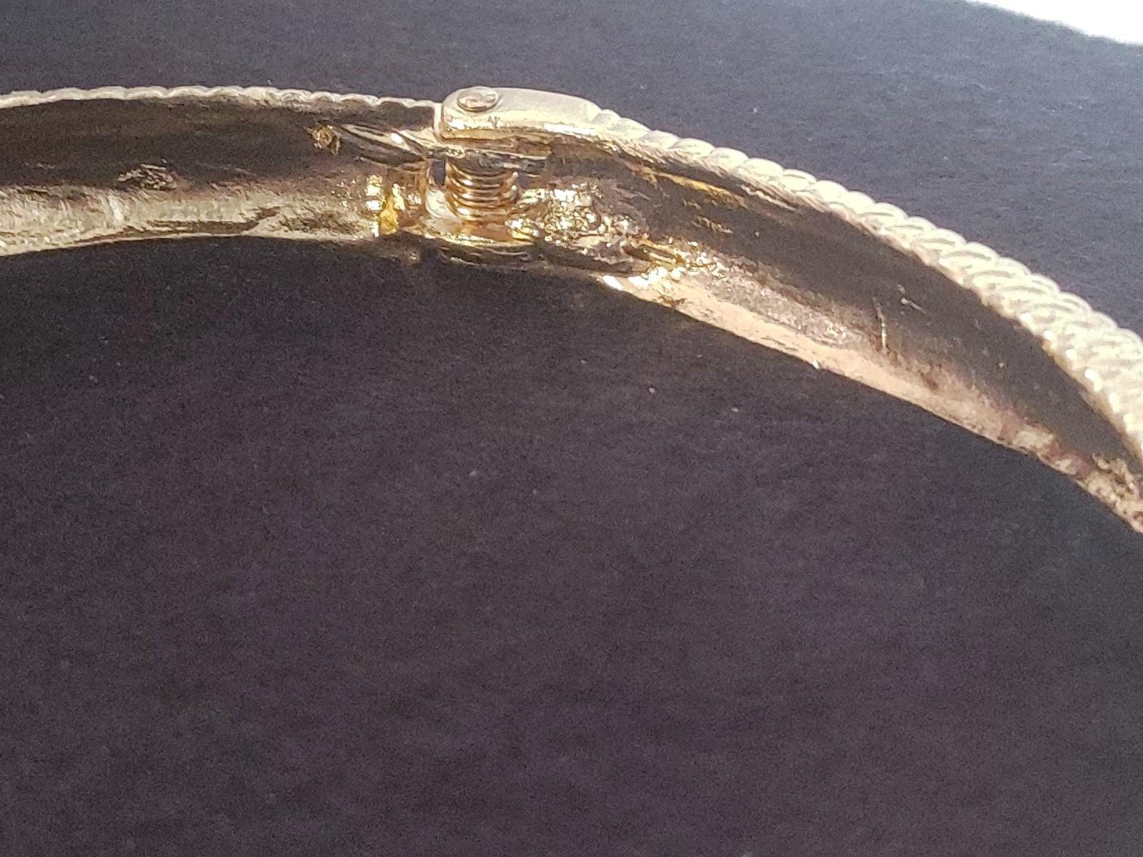Python Serpent Goldtone Necklace Choker Egyptian Revival