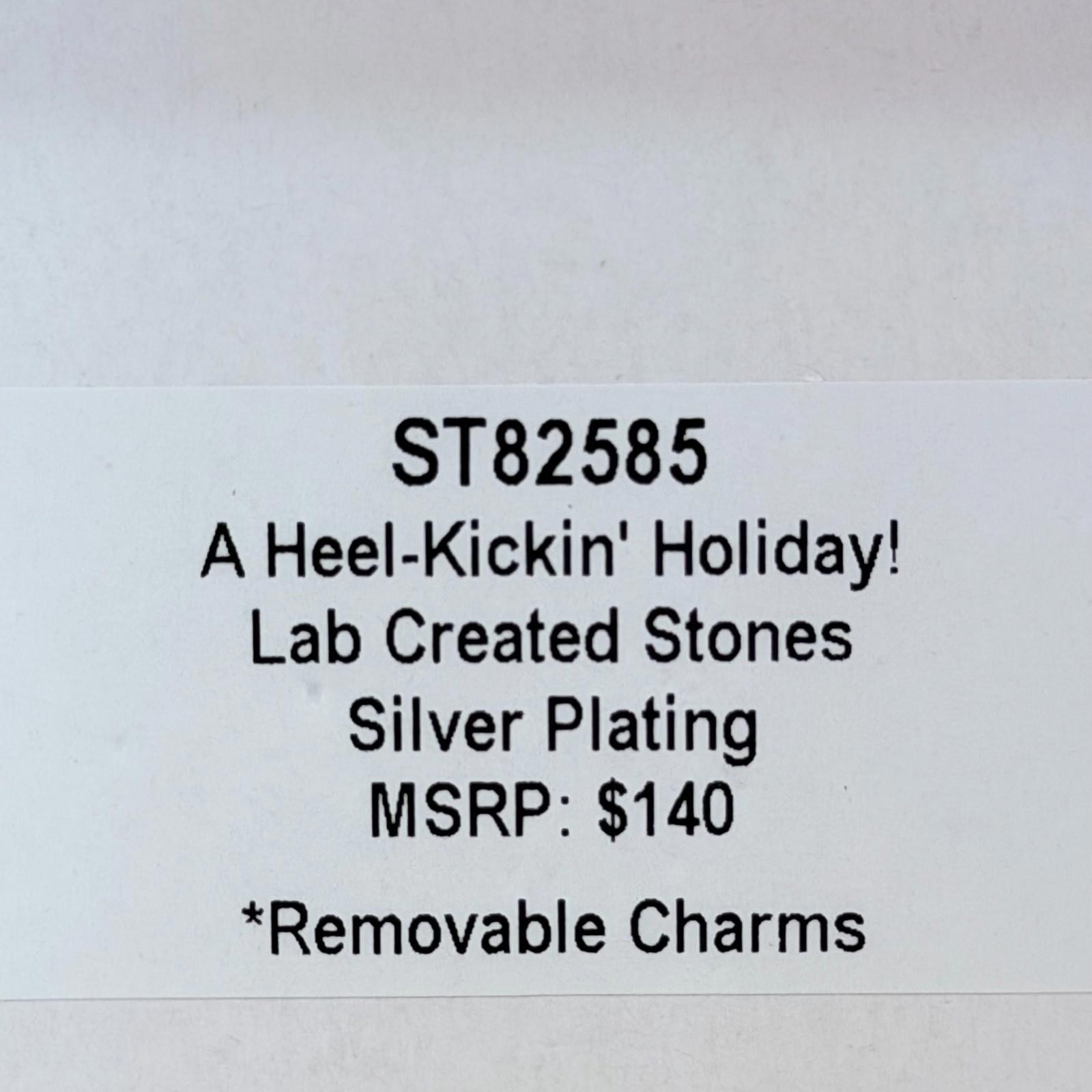 Bomb Party Gem Society Holiday Stack “A Heel-Kickin’ Holiday!” on Silver