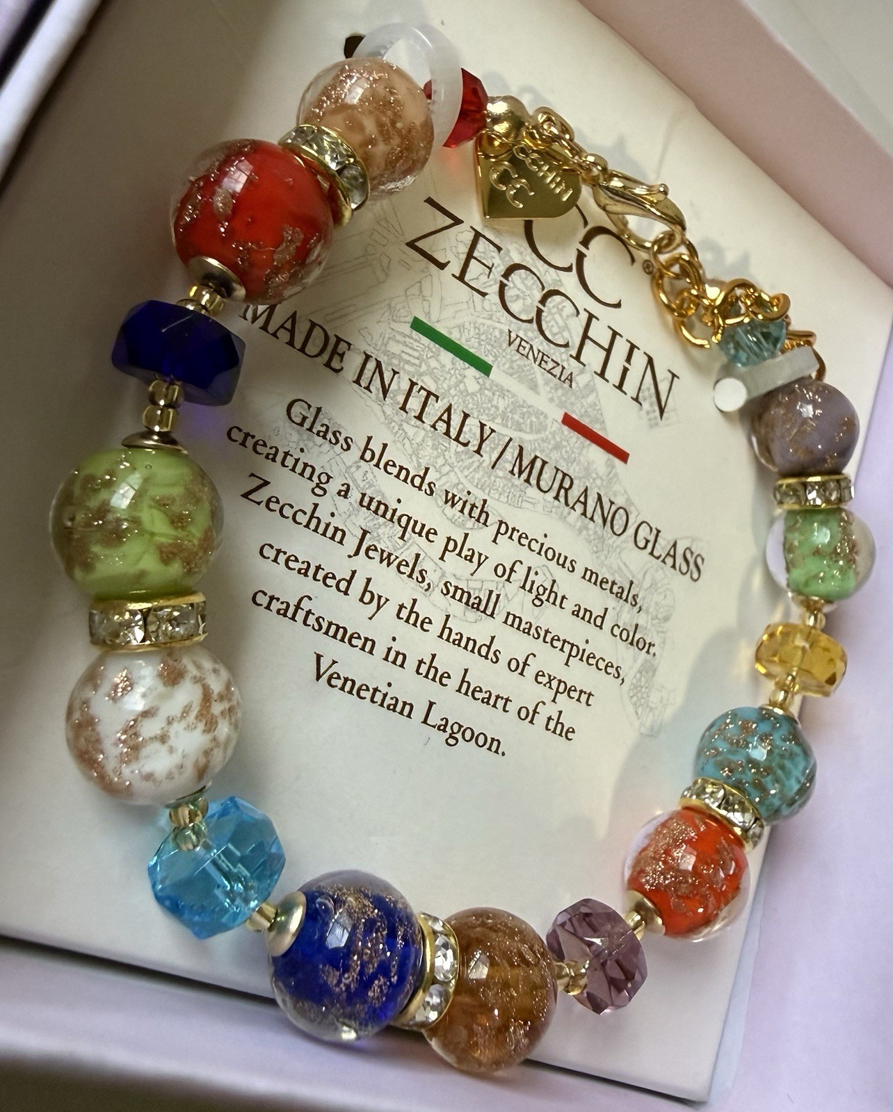 ZECCHIN made in italy gold plated murano glass