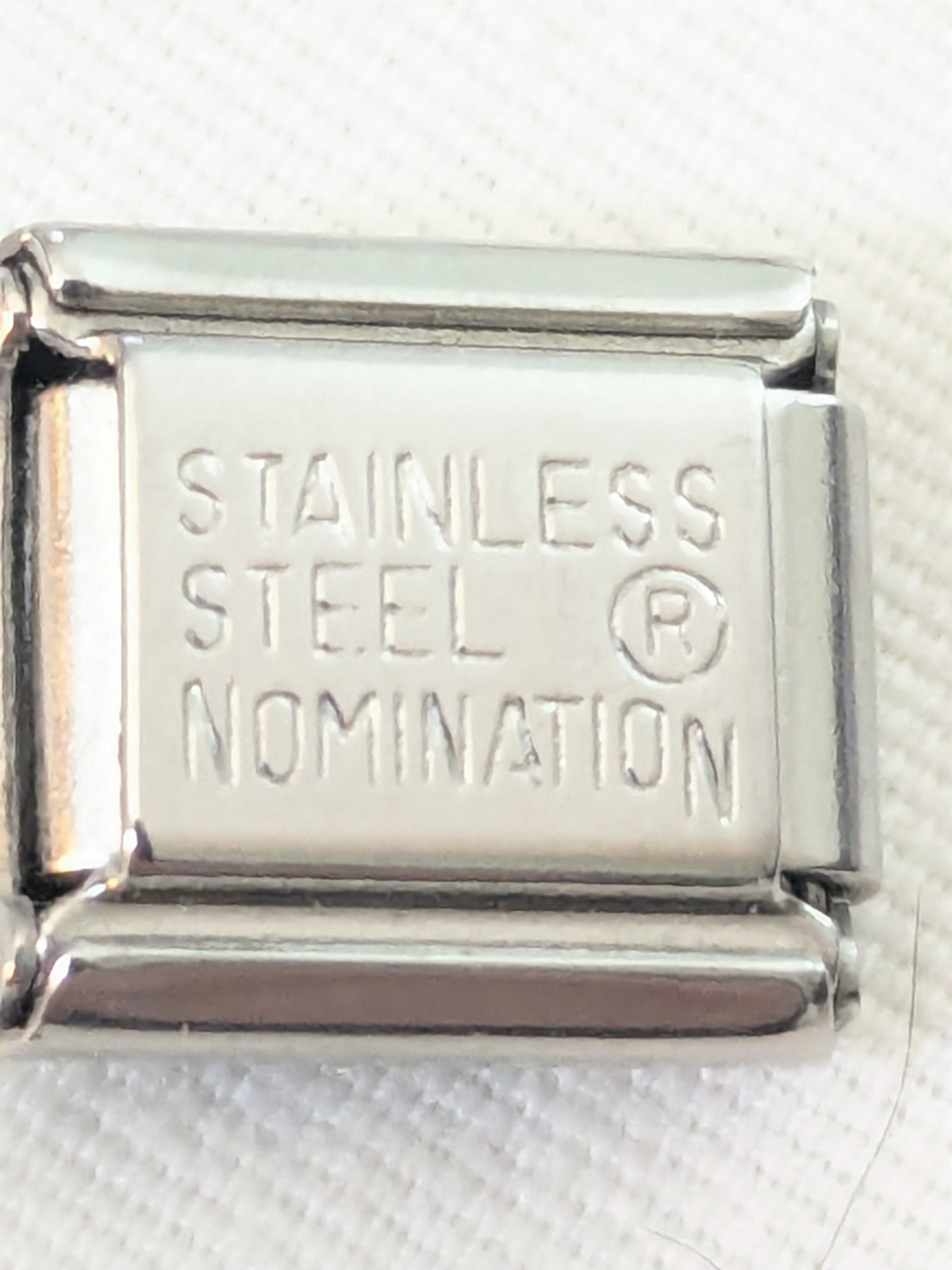 Authentic Nomination Italian Charm Link Letter X To Stainless & 18k Gold C52