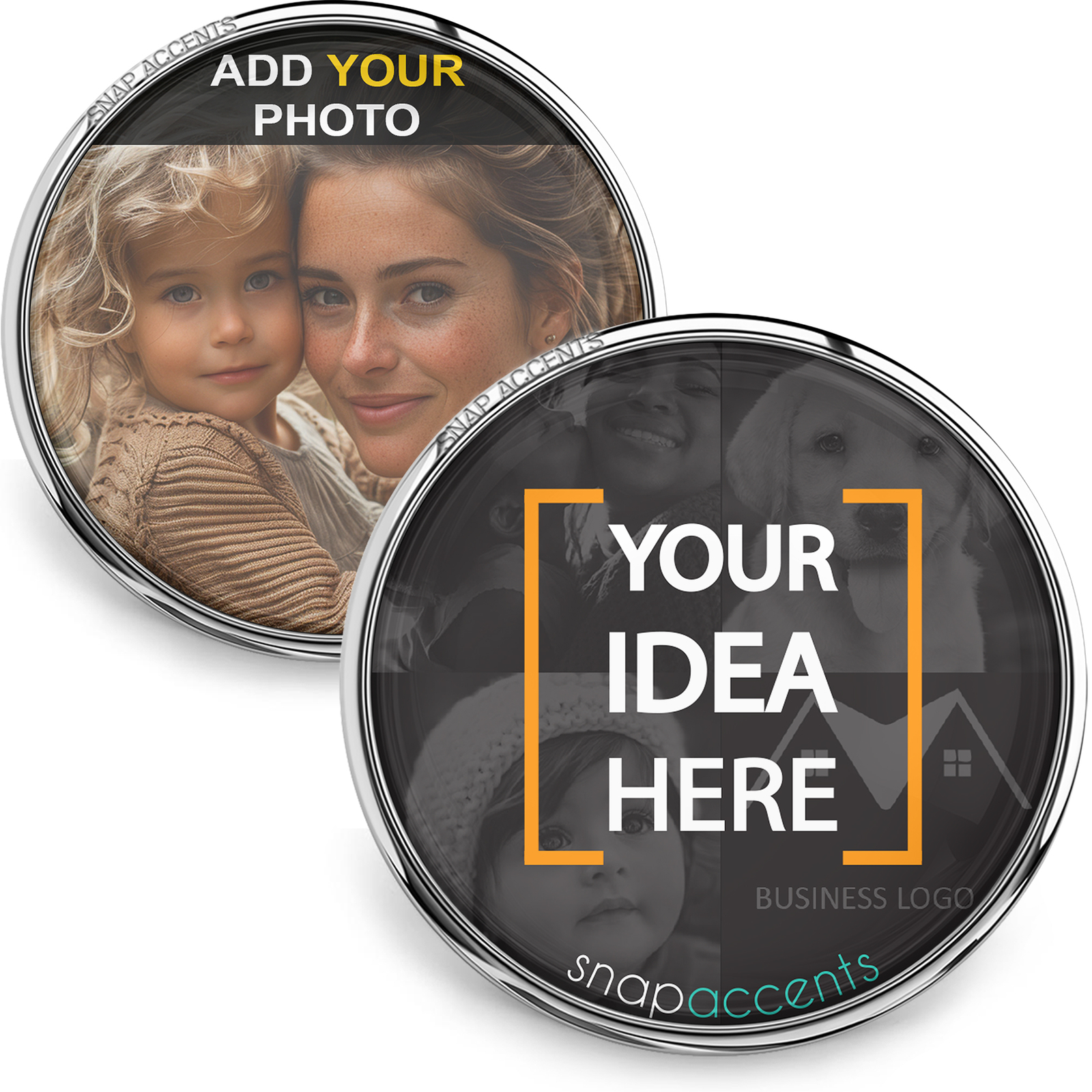 Custom Photo Snap Jewelry Handmade 18MM Ginger Charm Personalized Picture Button