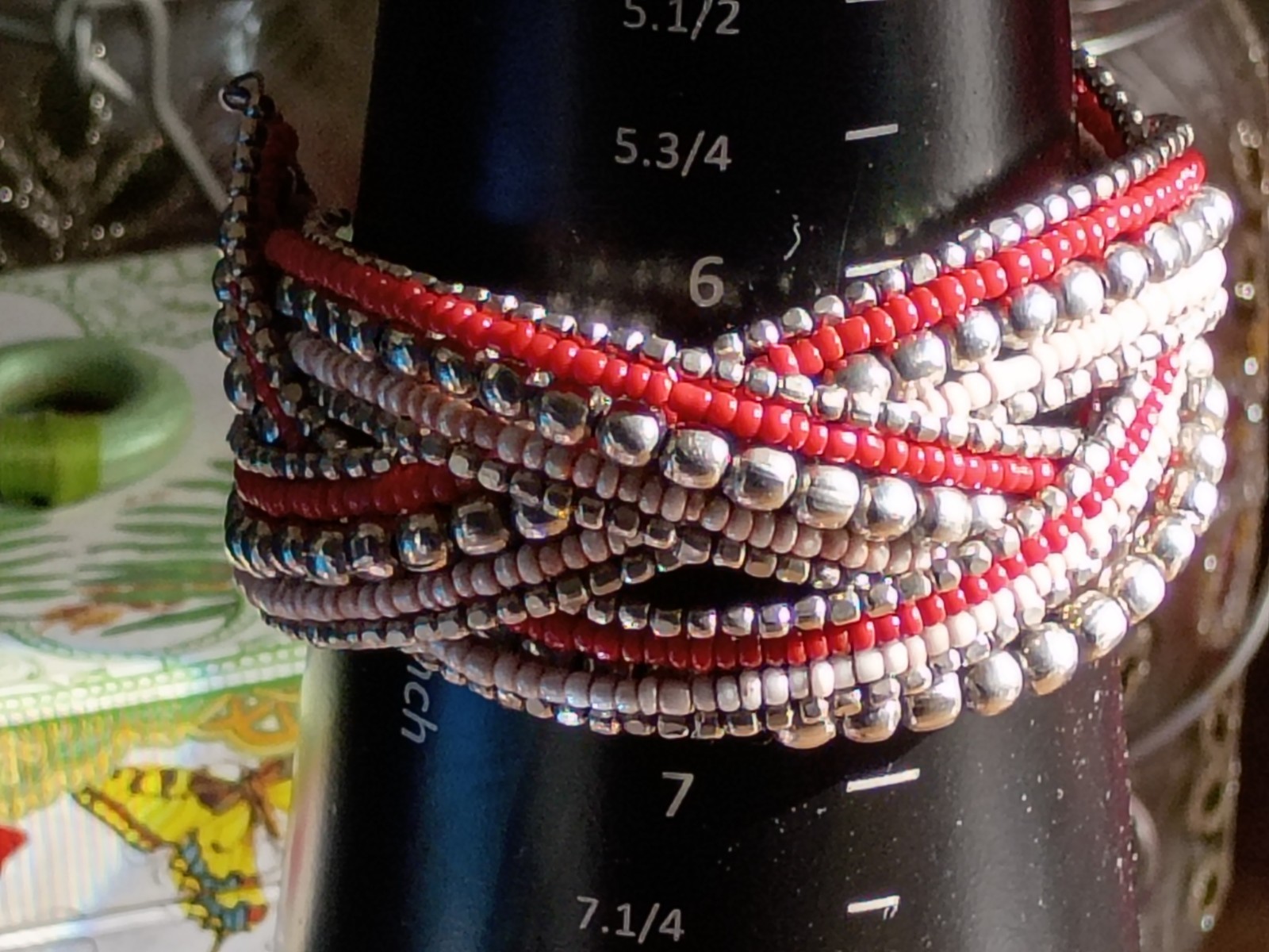 beaded cuff bracelet