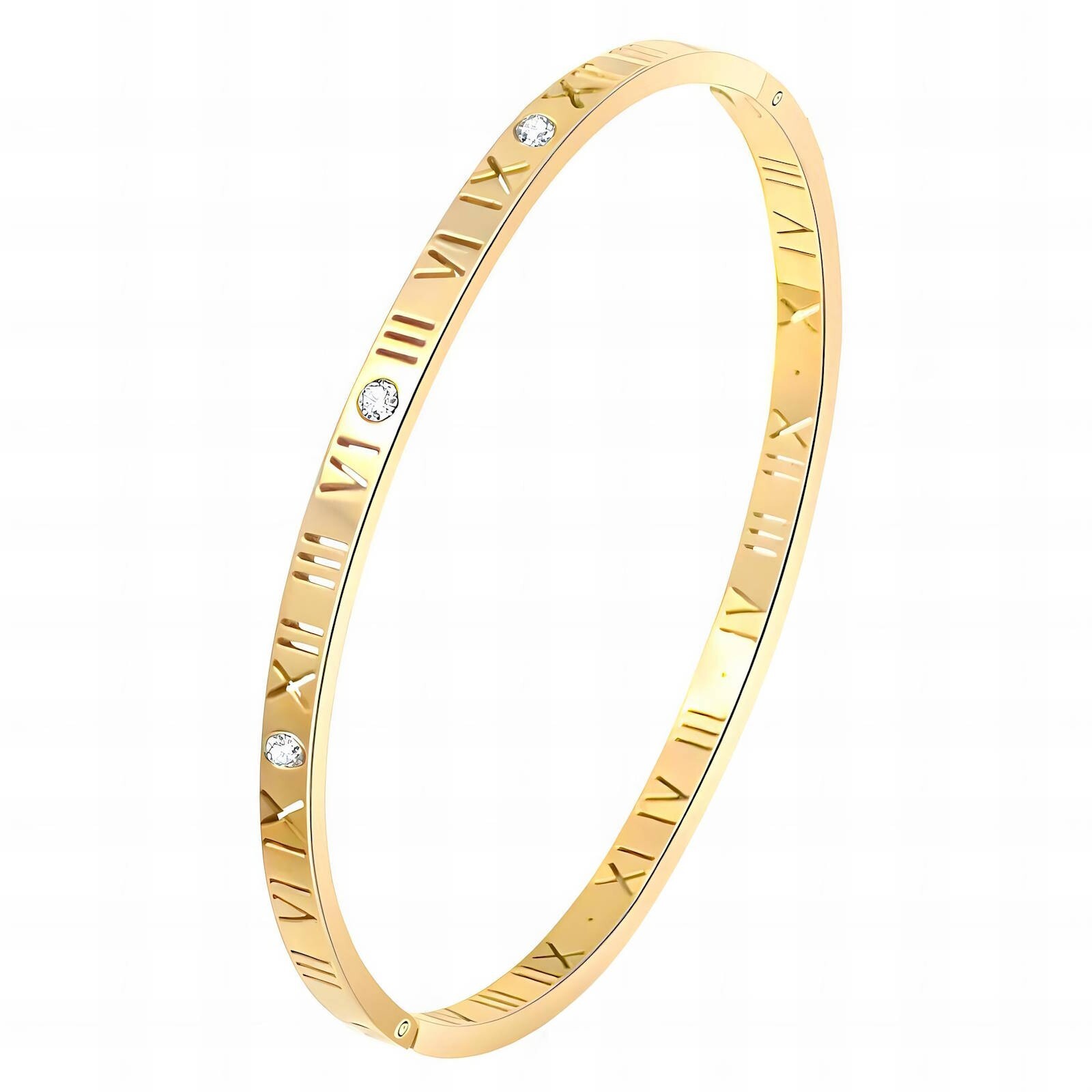 Roman Bracelet 18K Gold Plated Steel