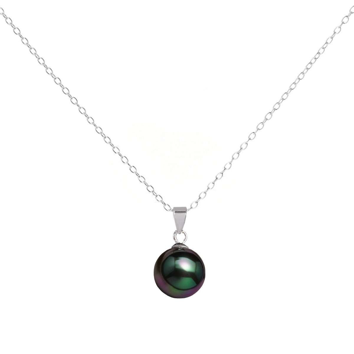 Natural SHELL Pearl 12mm pendant With 18″ Necklace Gift