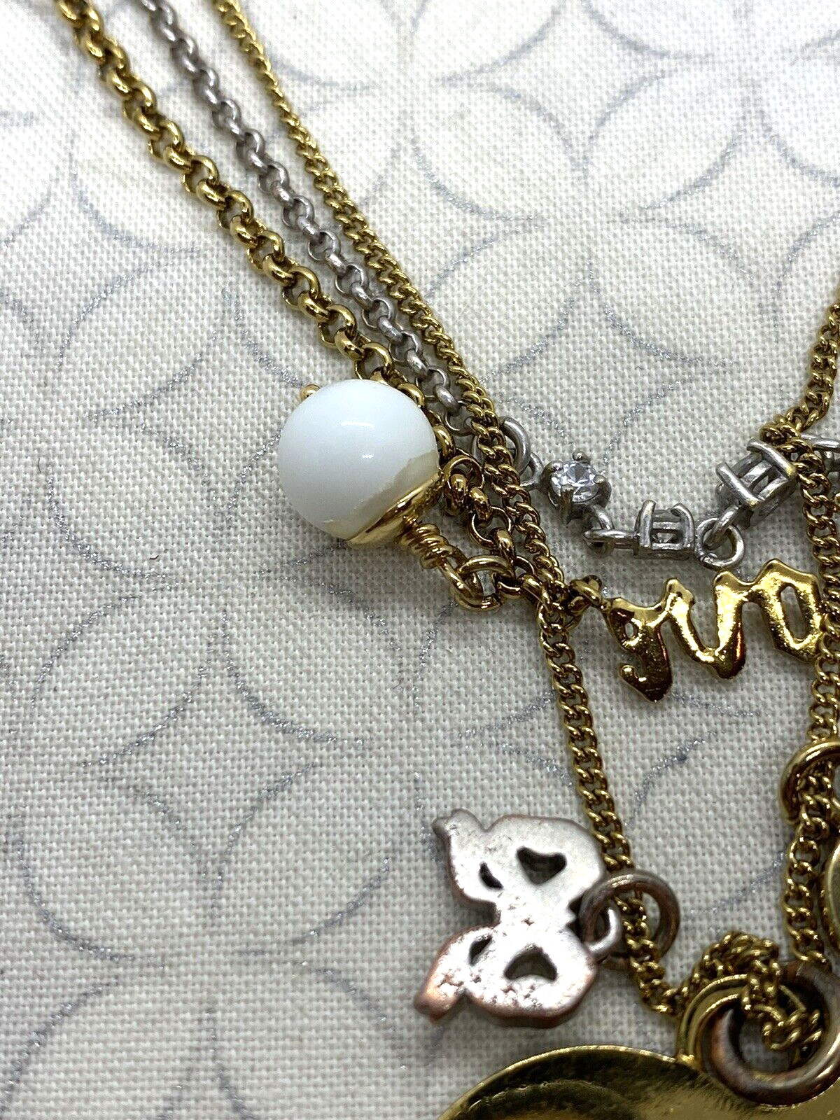 Juicy Couture Let Them Eat Couture Heart Bracelet Multi strand Necklace Set