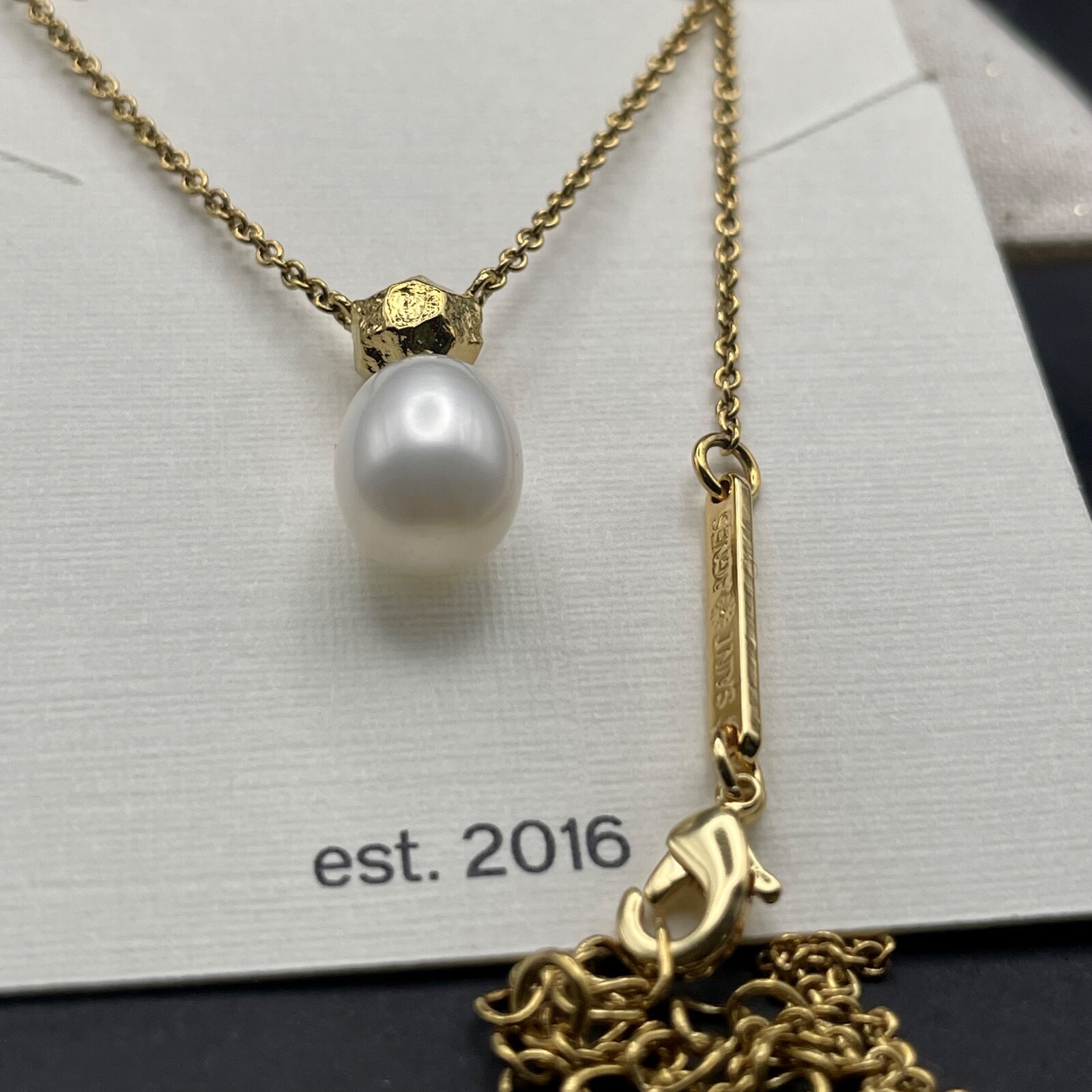 Baroque Charm Pearl Gold-tone Necklace | Giftable, New | Saint Agnes Accesories