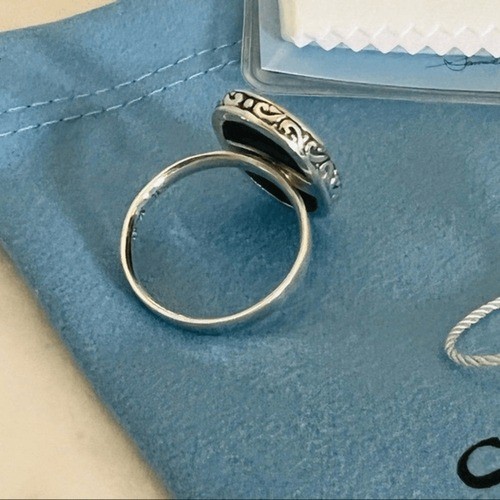 Samuel B. Sterling Silver Bezel Set Abalone Balinese Oval Ring, Sizes 6, NWT