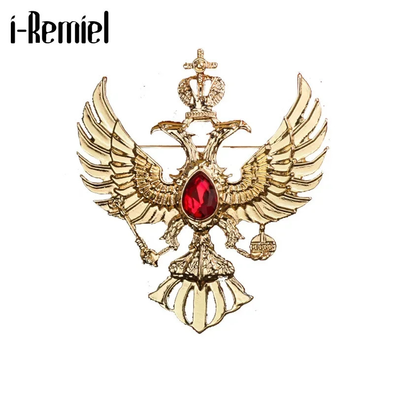 Crystal Eagle Brooches – Men’s Suit Coat Badge Corsage Collar Pin Vintage Brooch