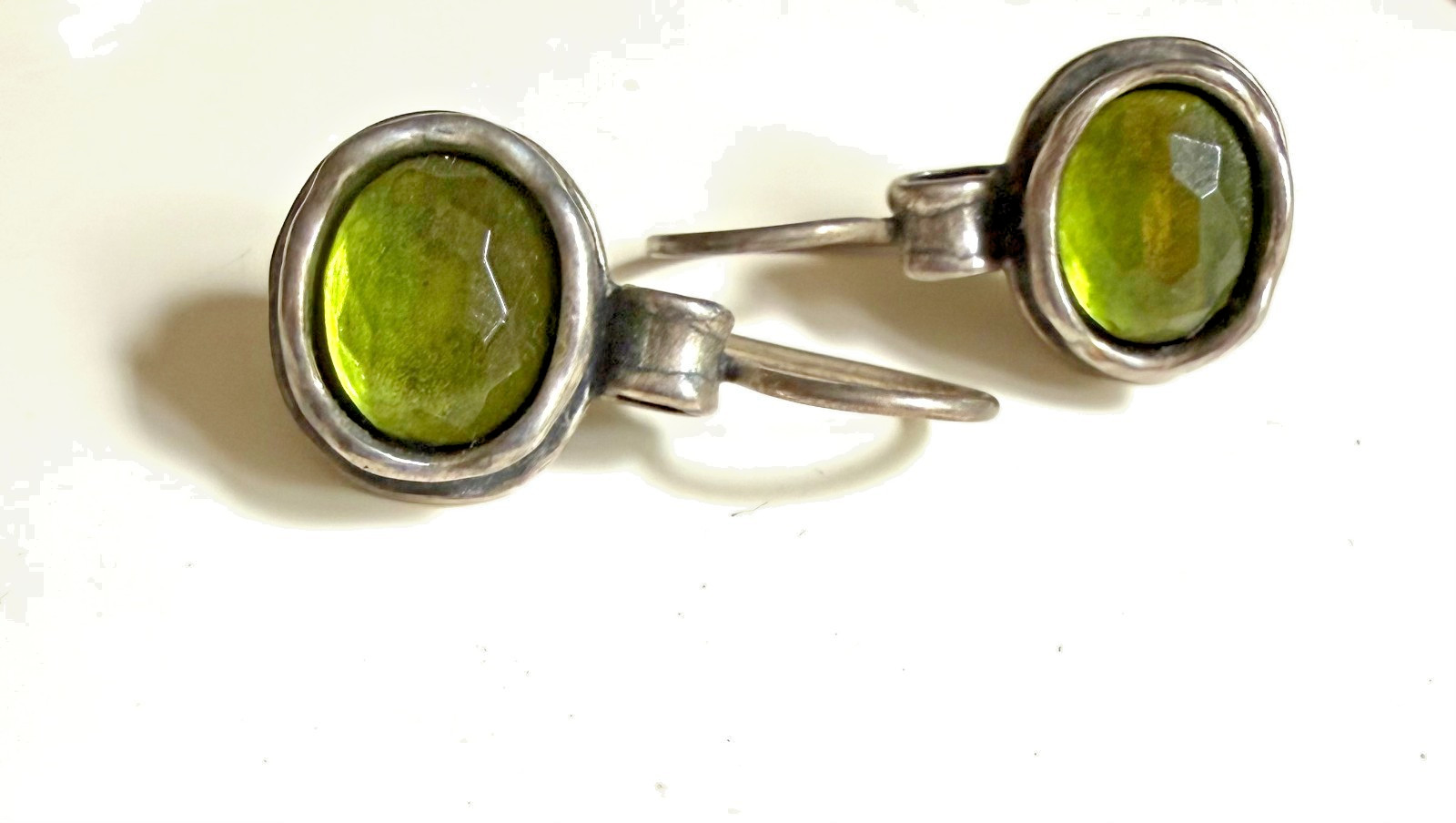 Silpada Sterling Silver Daintree Earrings Natural Green Quartz Drop Earrings