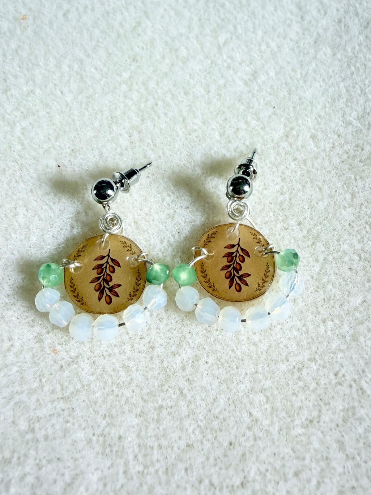 Handmade Christian Botanical Earrings Scripture Faith Gift Nickel Free 7 Designs