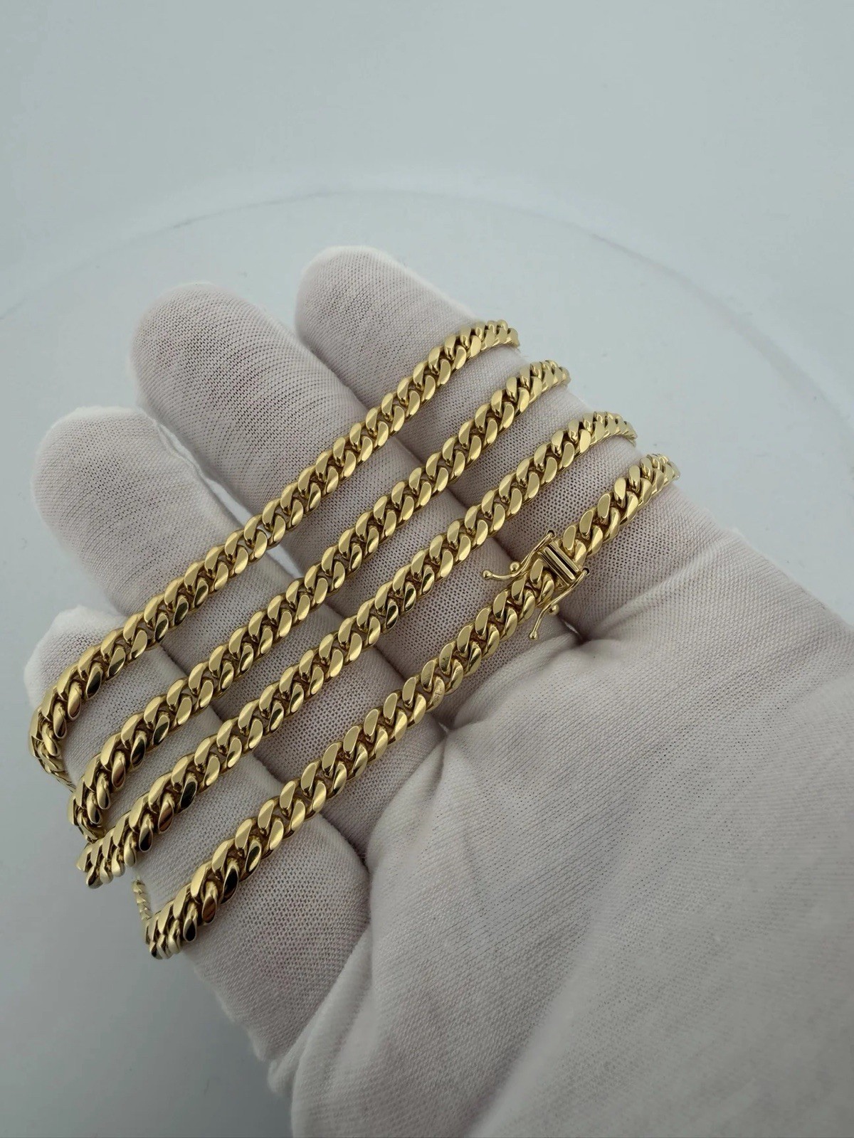 Solid 14K Yellow Gold Miami Cuban Link Chain 20” 4mm 25.14g