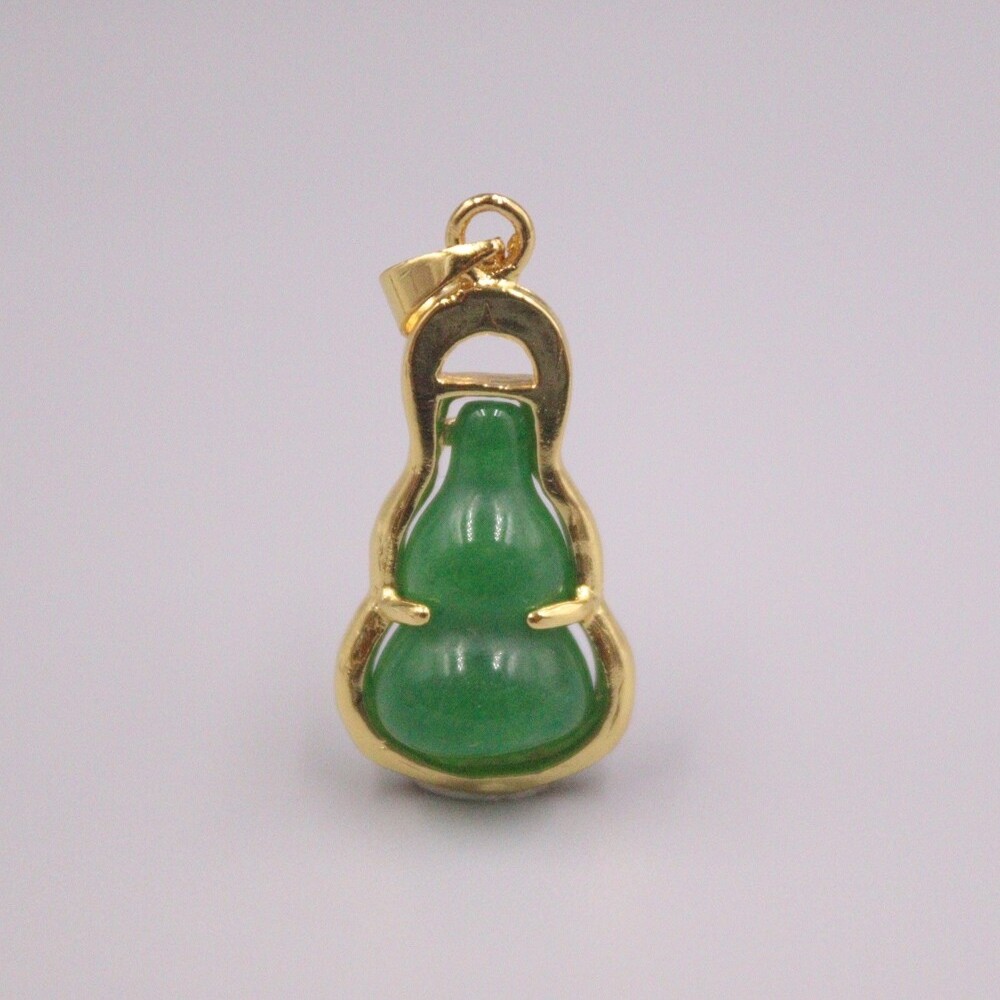 GP Heating Simulated Jade Pendant For Women Green Small Gourd . Pendant Gift