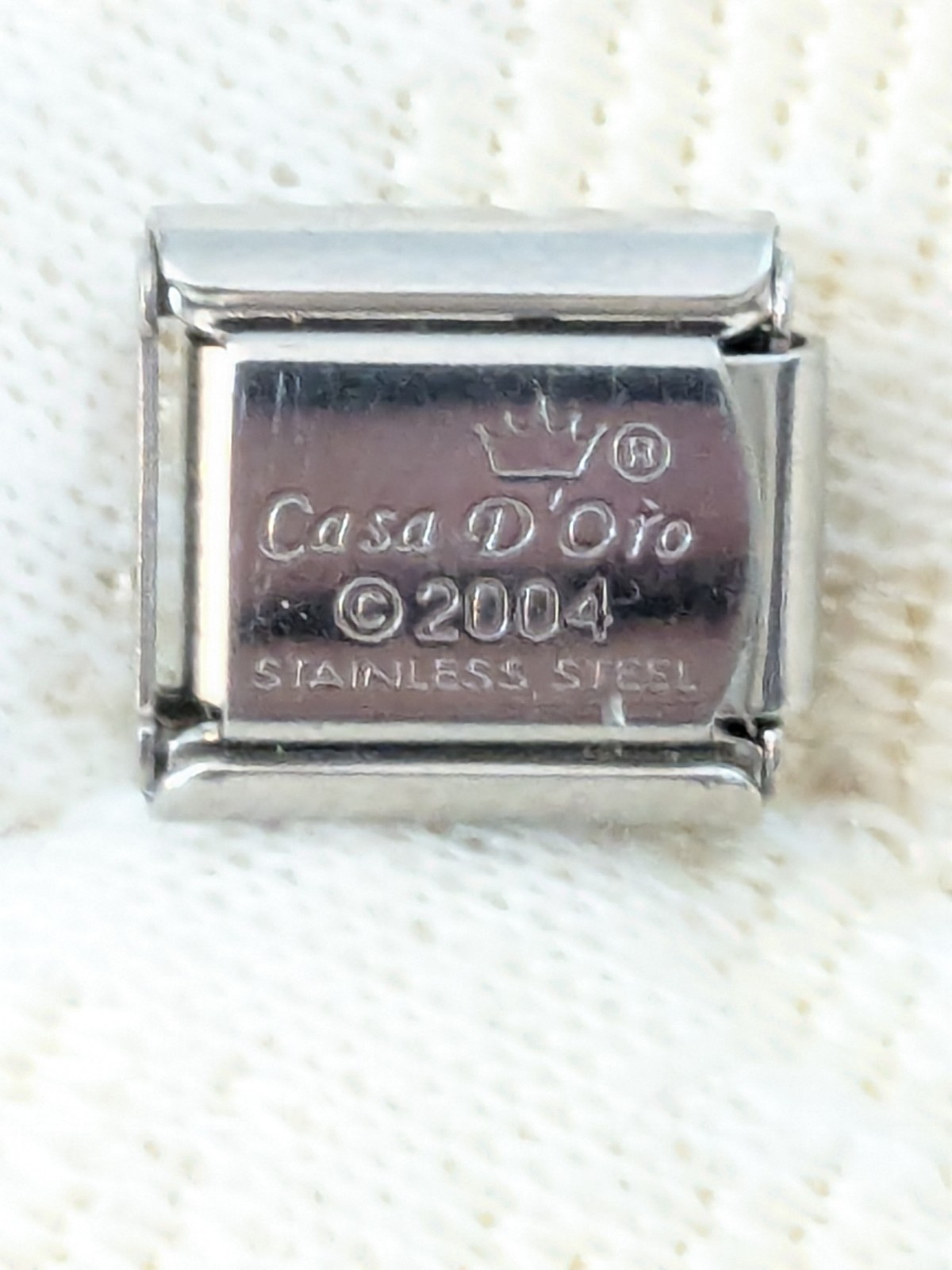 Casa D’Oro Brown Horse Classic 9mm Link Italian Charm C3