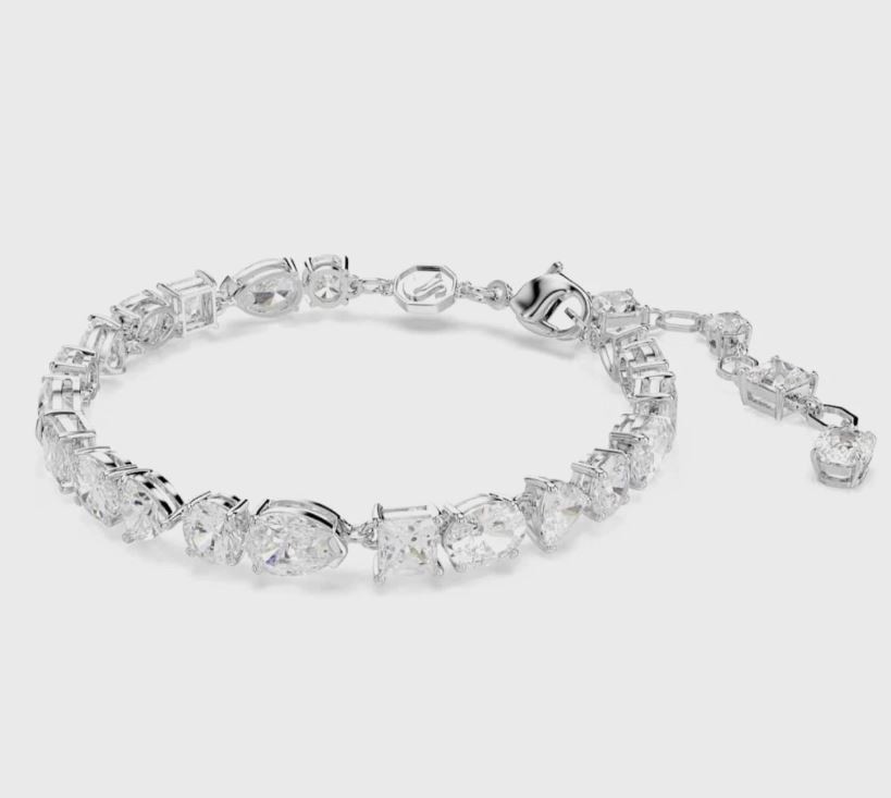 Swarovski Mesmera Bracelet, Mixed Cuts, White, Rhodium Plated 5731959