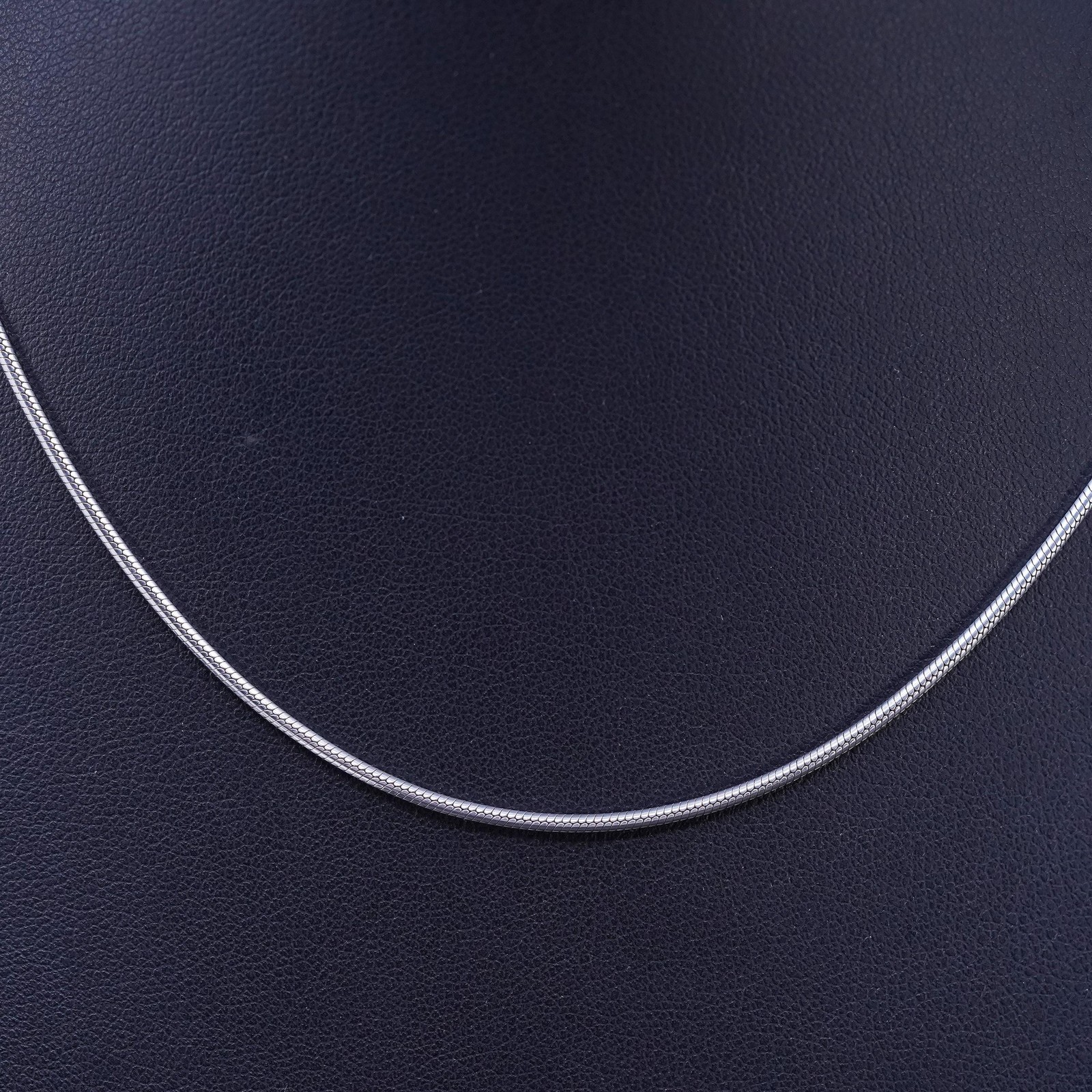 16” 1.6mm, vintage Italian sterling silver 925 snake chain necklace