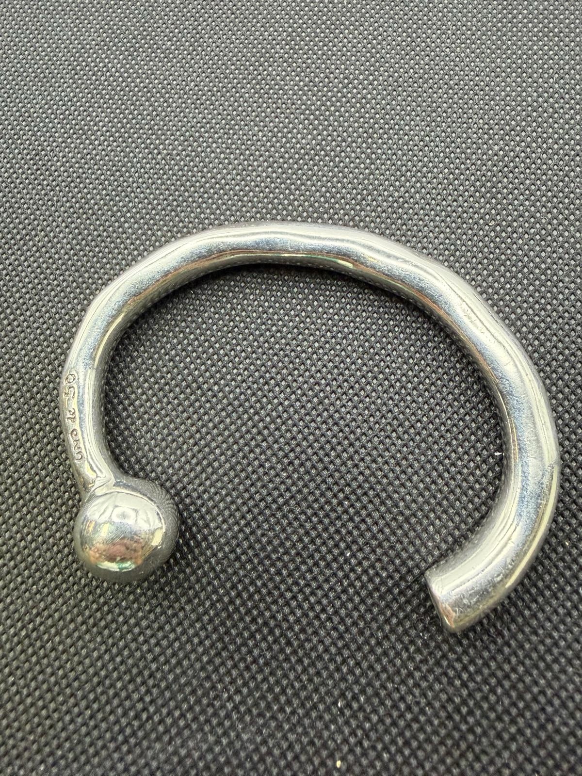 UNO De 50 Sterling Silver Open Cuff Bangle Bracelet