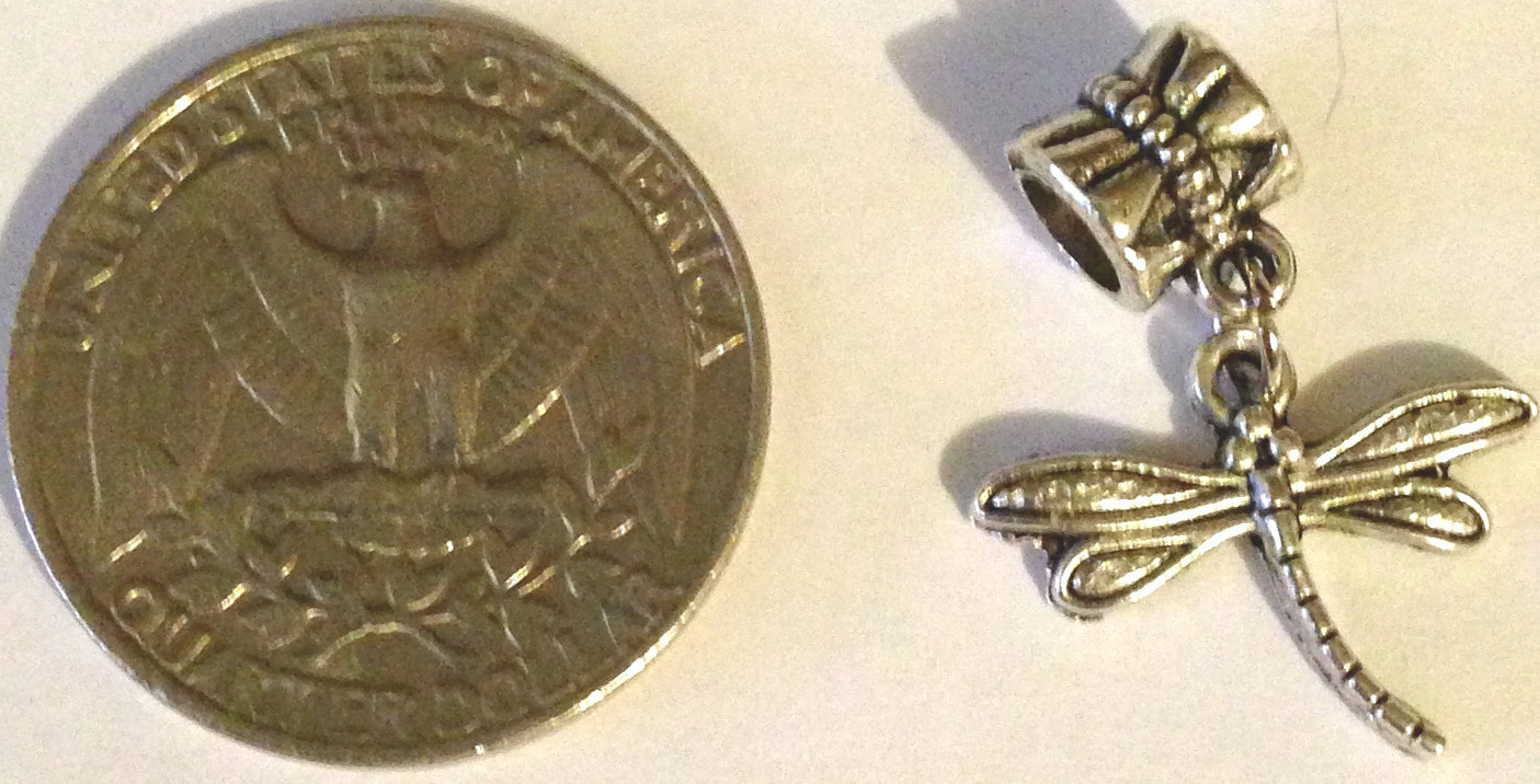 DragonFly Shaped charm Fits Approx 5mm bracelet