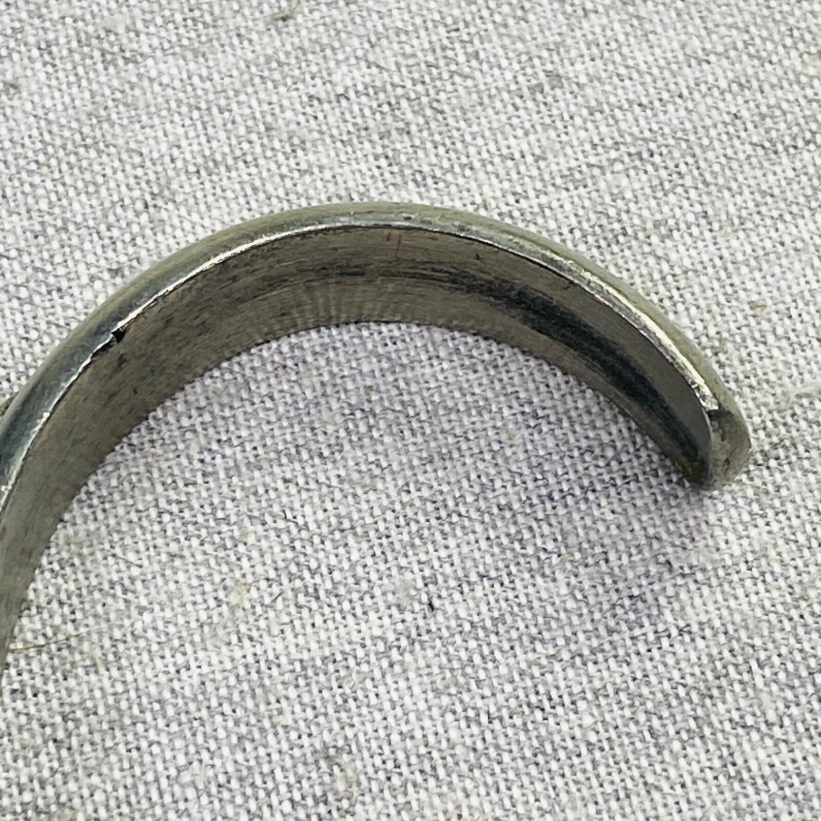 Laurel Burch Floral Cuff Bracelet Looks Like Pewter