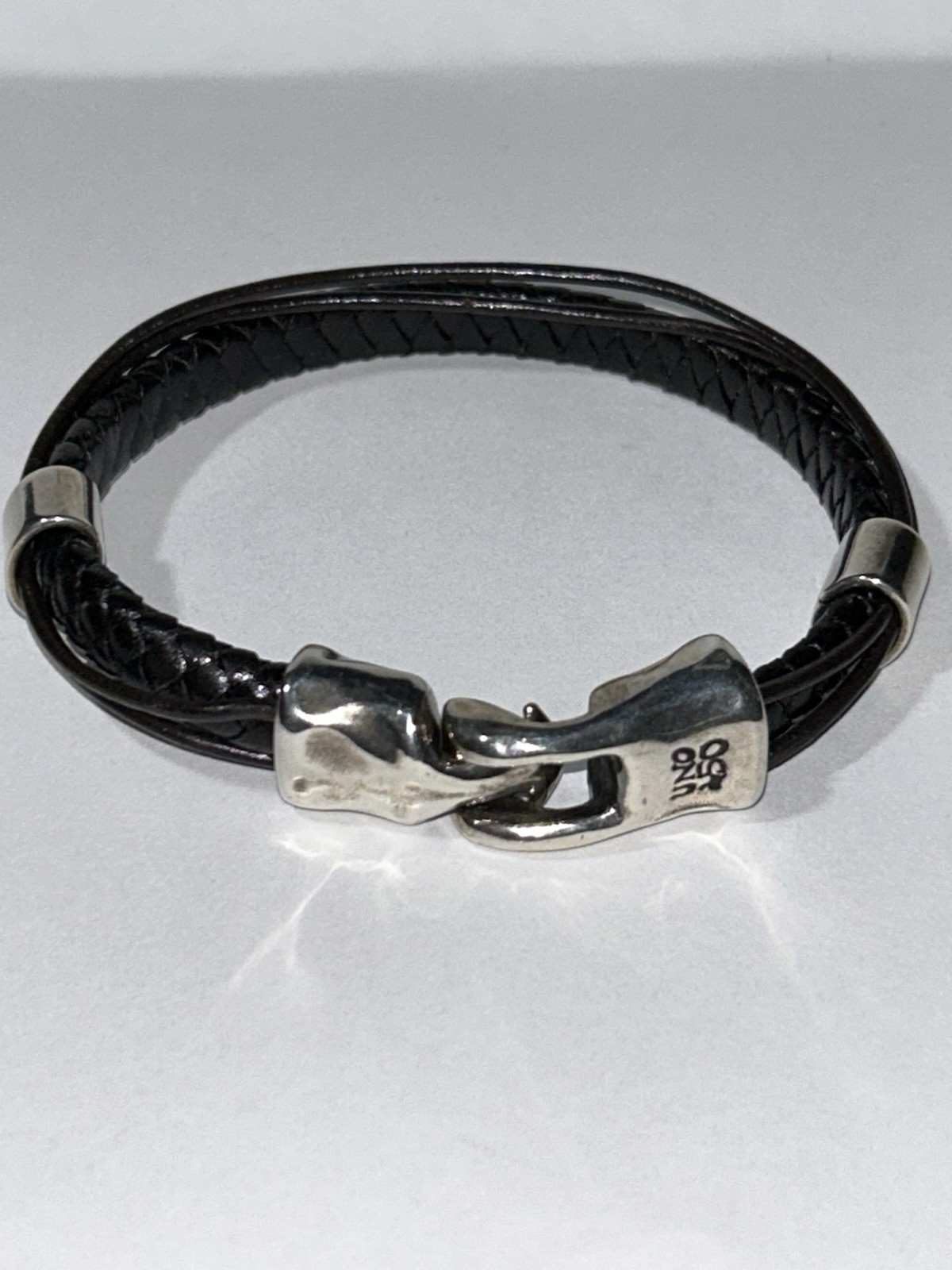 UNOde50 Leather & Silver Plated Bracelet UNOde50 Bracelet